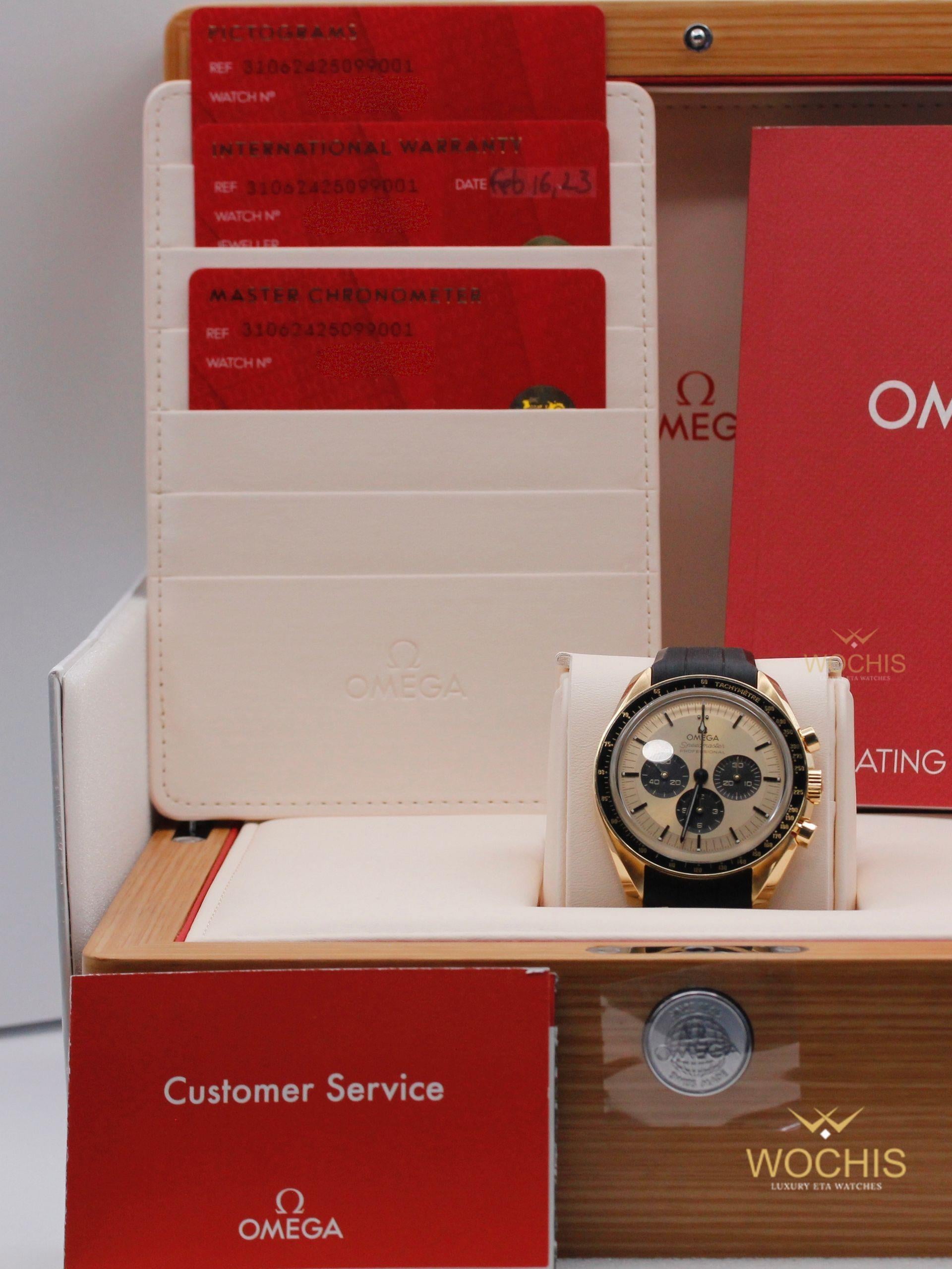 Omega Speedmaster Professional Moonwatch 310.62.42.50.99.001-8746 (Moonshine Yellow Gold - 42 - Champagne w. Black Subdials)