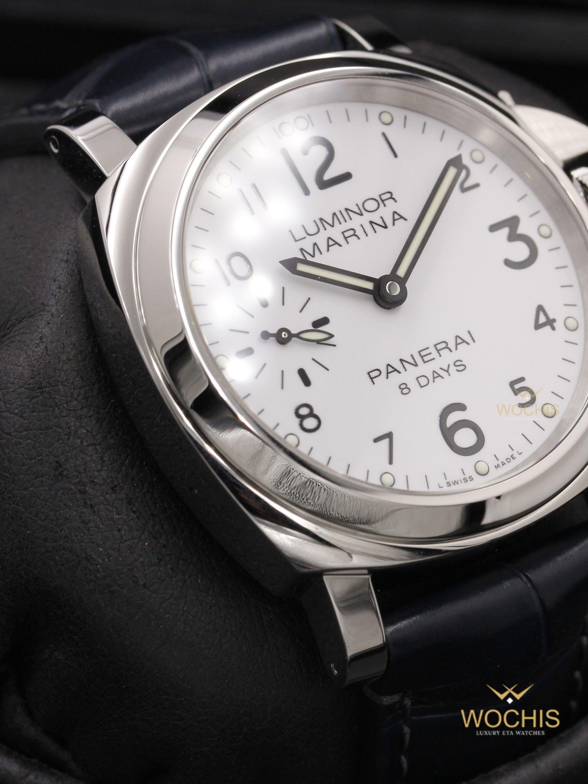 Panerai Luminor Marina 8 Days Pam 563-4687 (Stainless Steel - 44 - White)