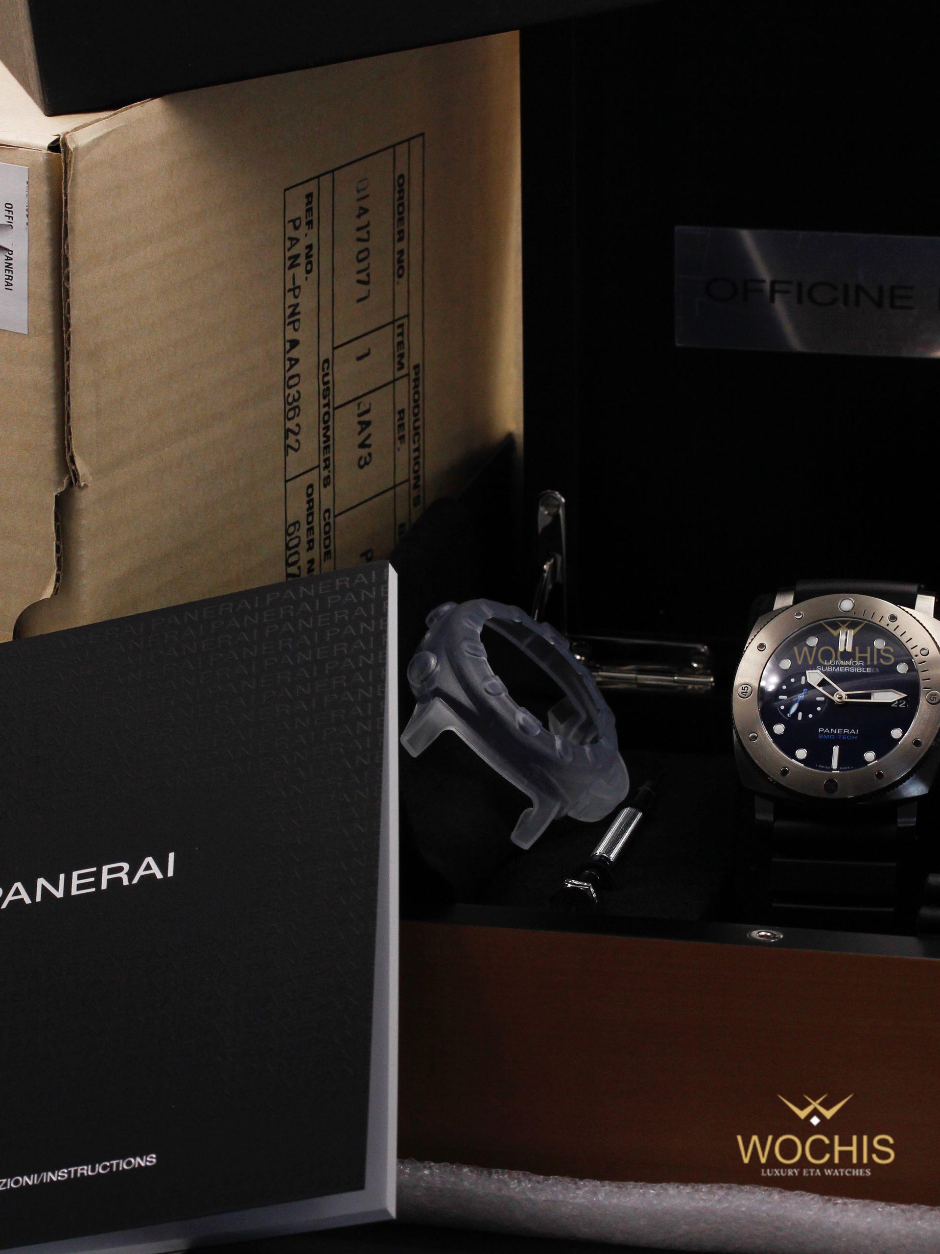 Panerai Luminor Submersible Bmg-tech 692-2597 (Bulk Metallic Glass - Titanium - 0 - Blue)