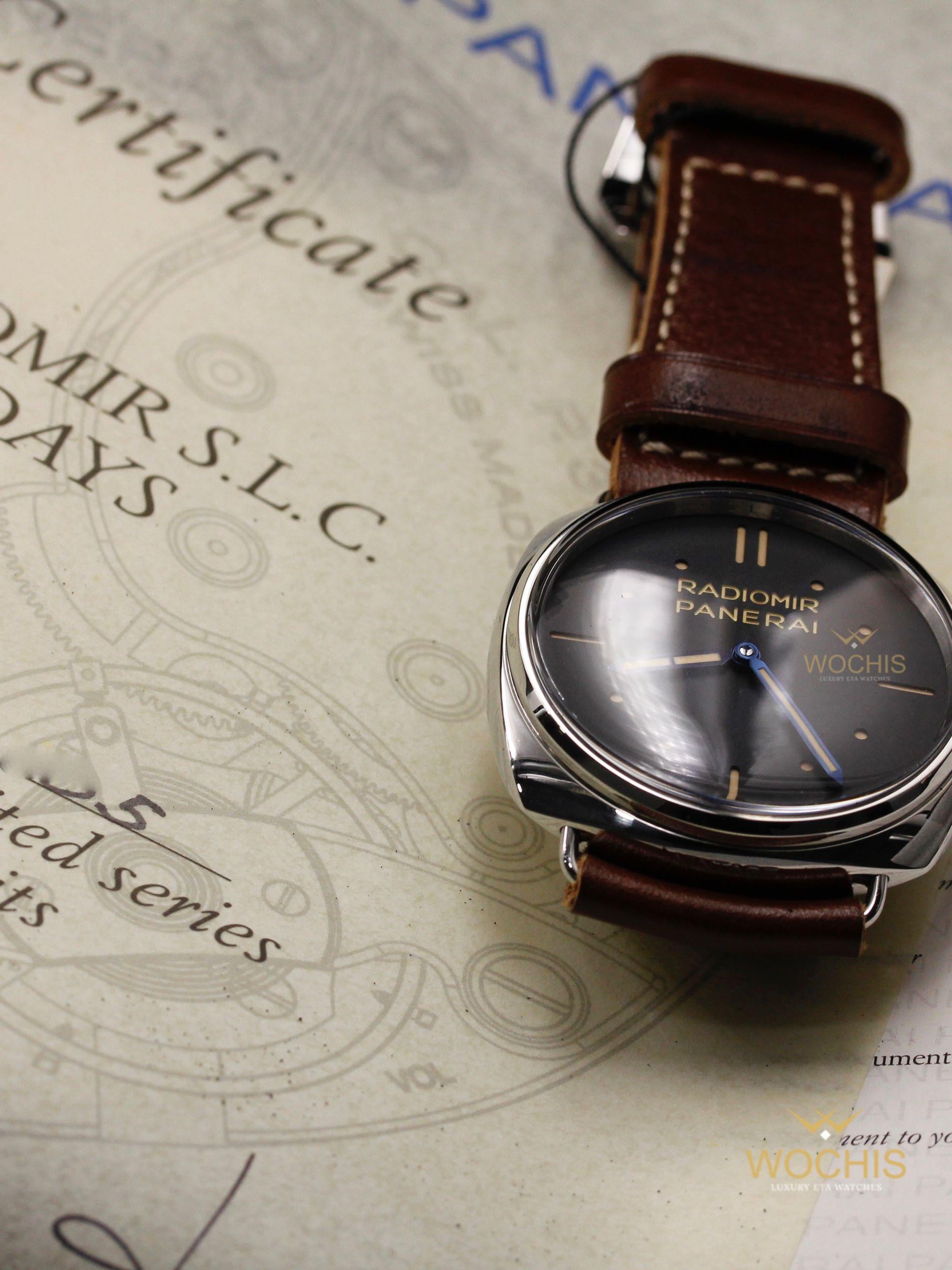 Panerai Radiomir S.l.c. Pam 449-3044 (Stainless Steel - 47 - Black)