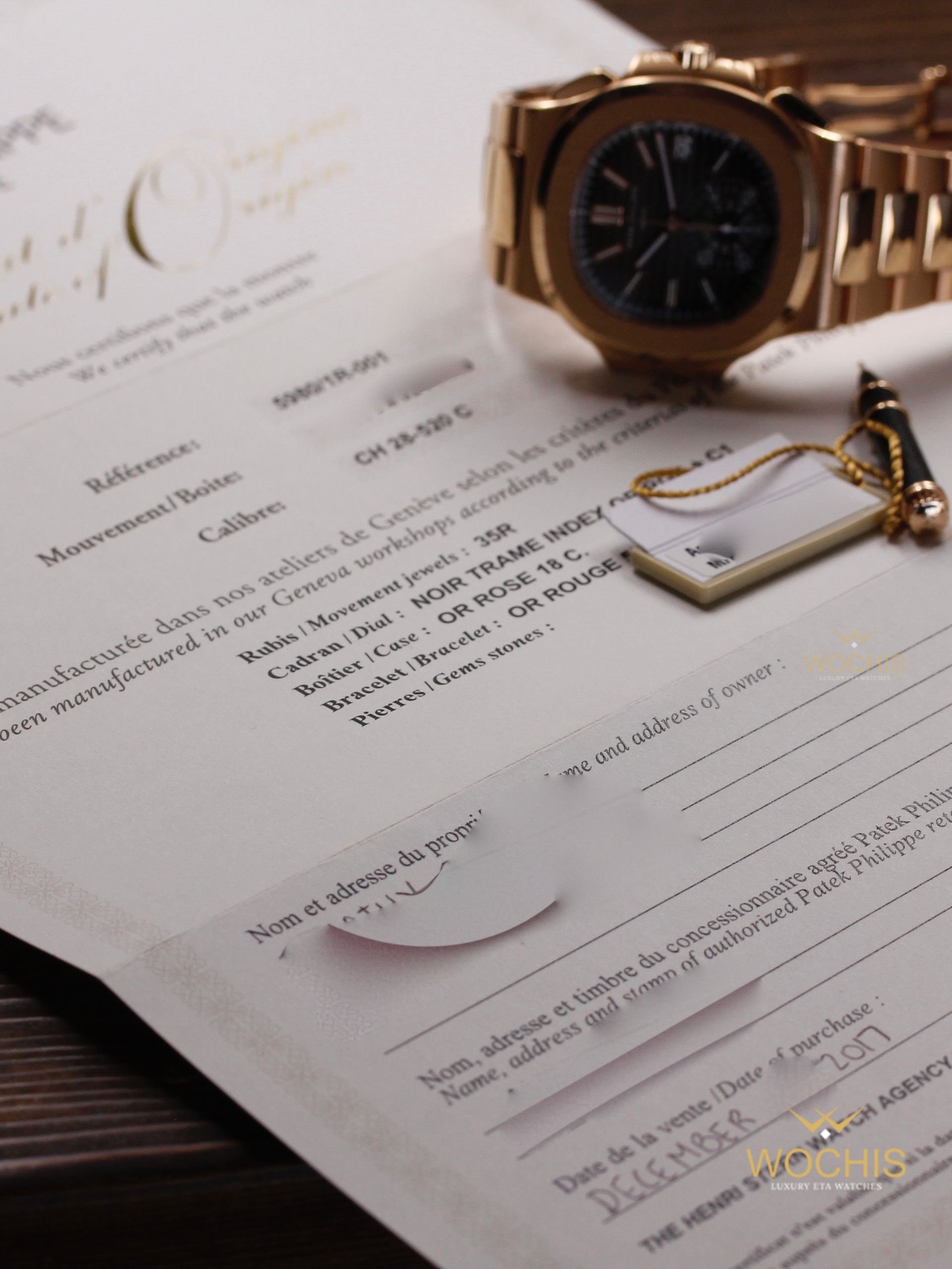 Patek Philippe Nautilus Chronograph 5980-1r-2915 (Rose Gold - 40 - Black Brown)