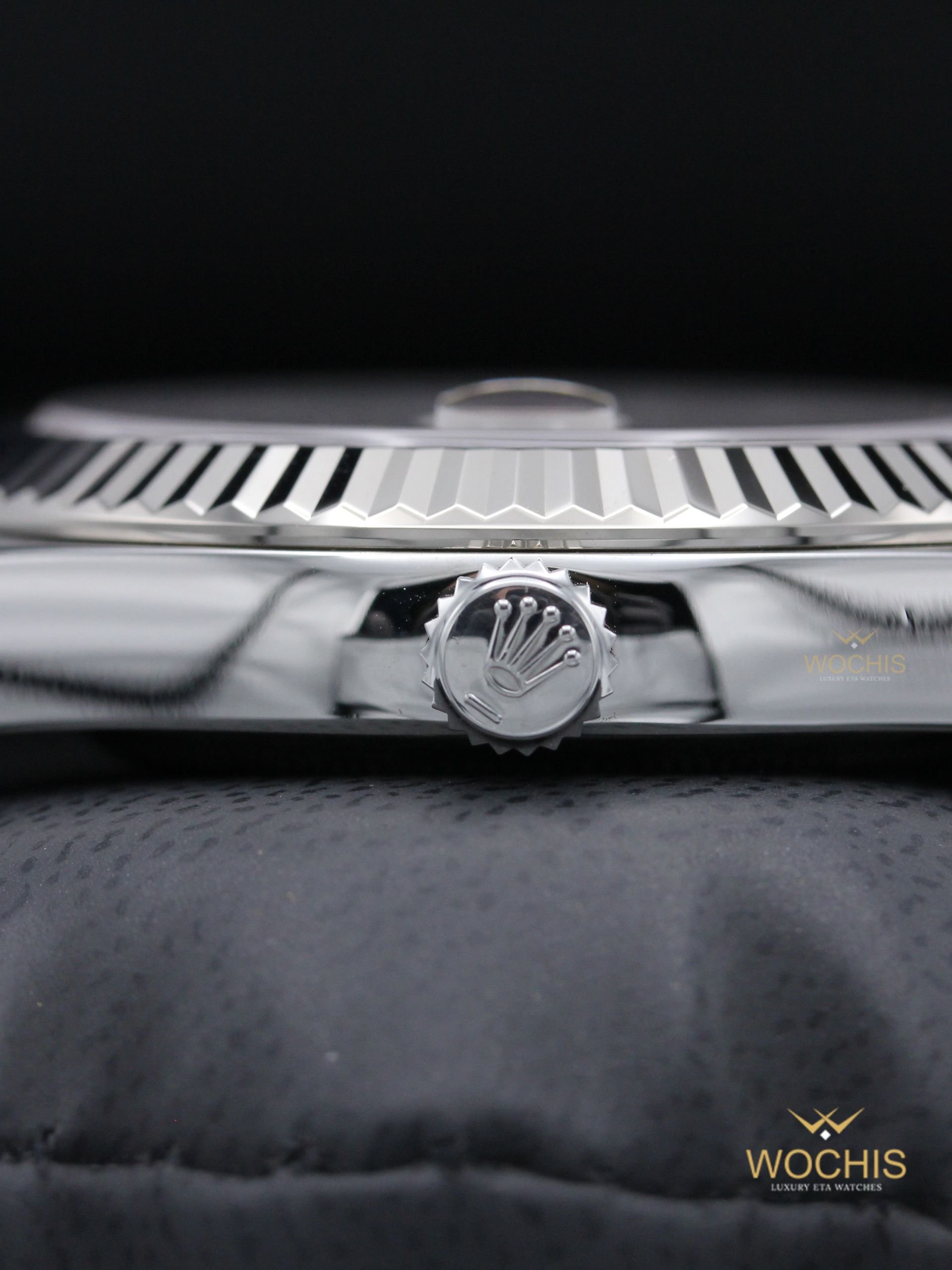 Rolex Datejust 116334-8007 (Stainless Steel - White Gold Fluted Bezel - 41 - Silver Arabic)