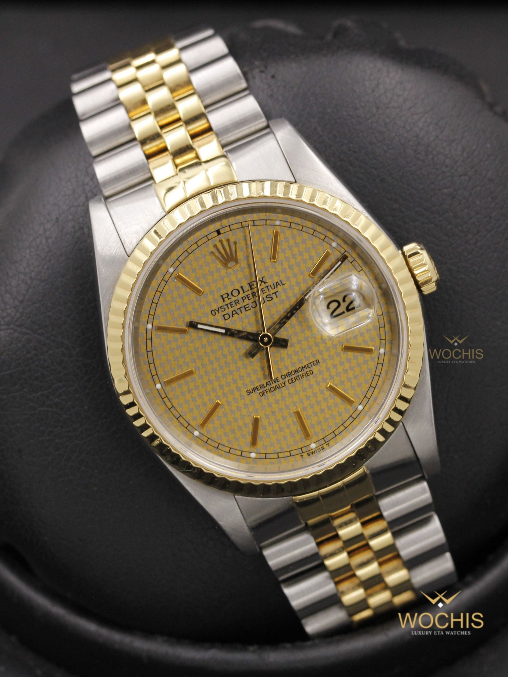 Rolex Datejust 16233-2995 (Stainless Steel - Yellow Gold - 36 - Champagne Index)