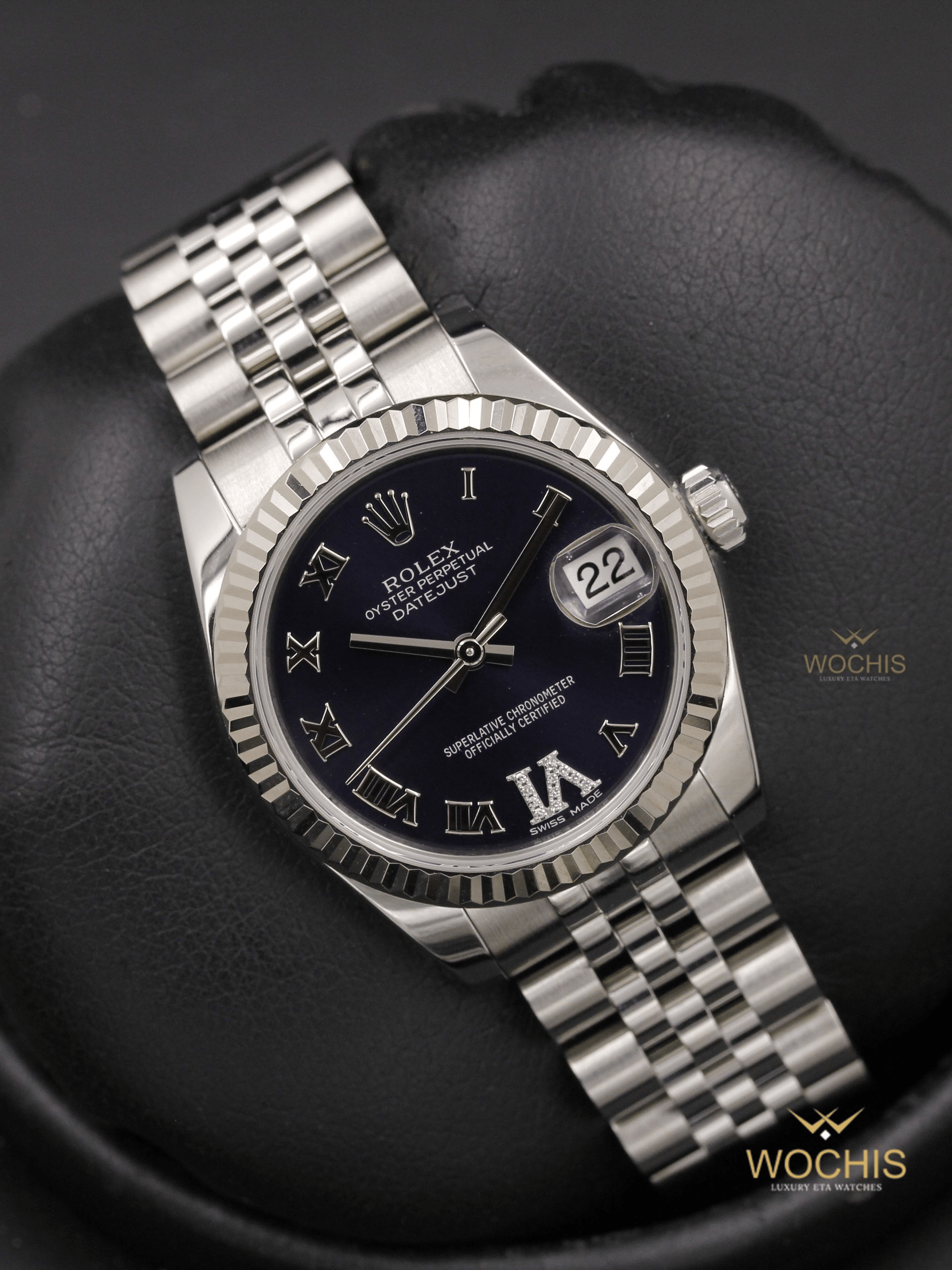 Rolex Datejust 178274-2679 (Stainless Steel - 31 - Blue Diamond Dial)
