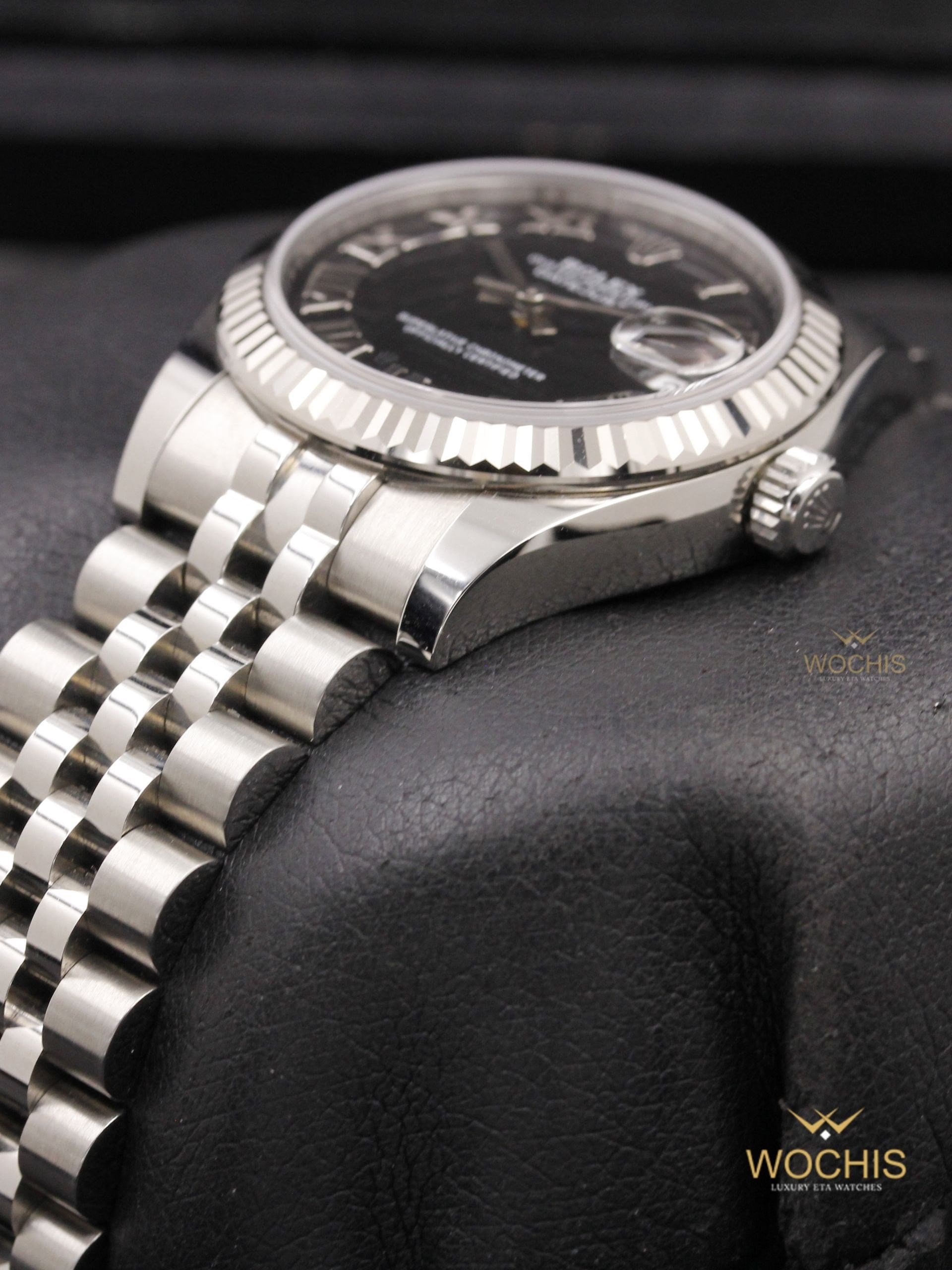 Rolex Datejust 178274-4638 (Stainless Steel - 31 - Black Roman)