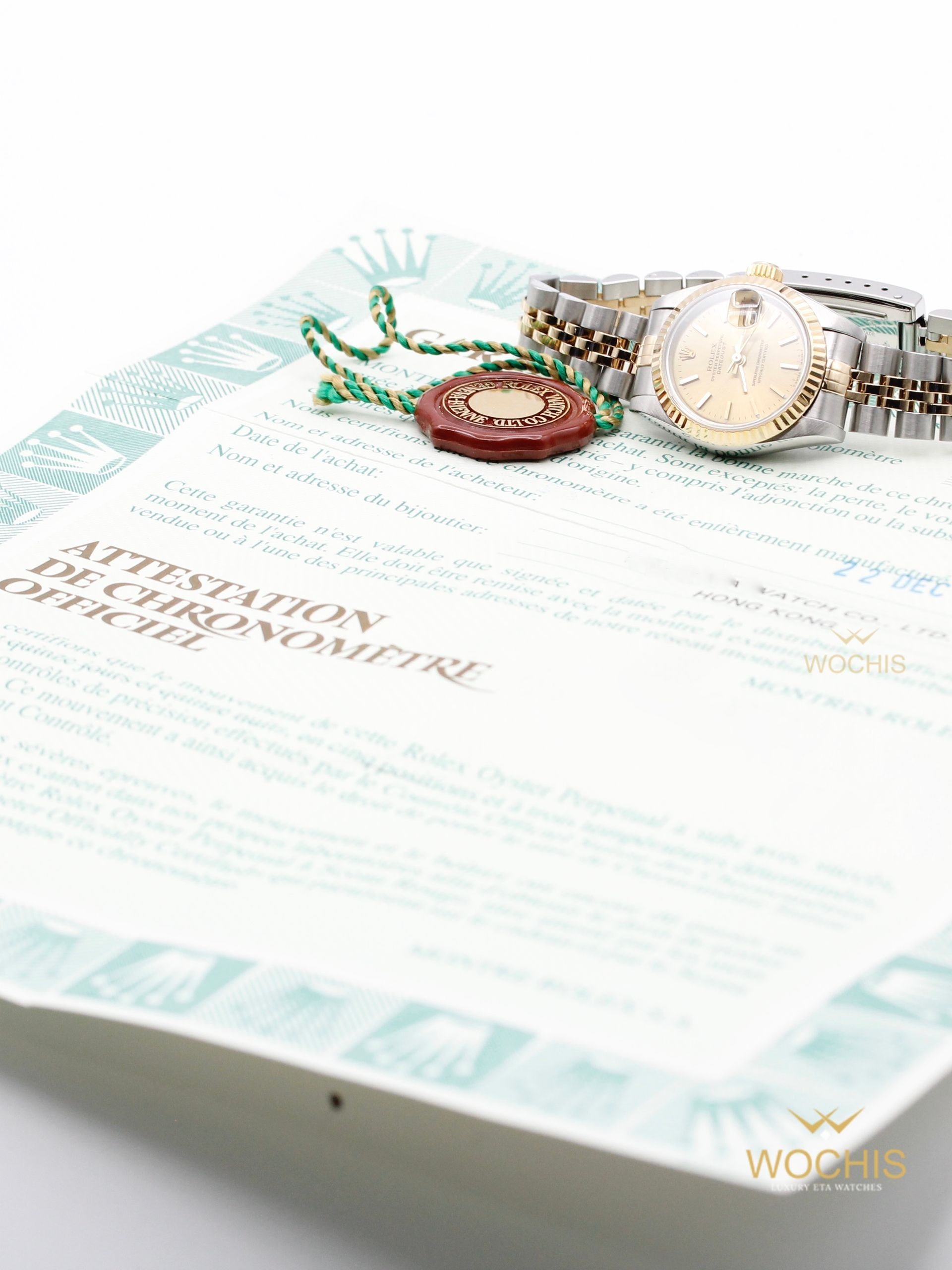 Rolex Datejust 69173-8930 (Stainless Steel - Yellow Gold - 26 - Champagne Index)