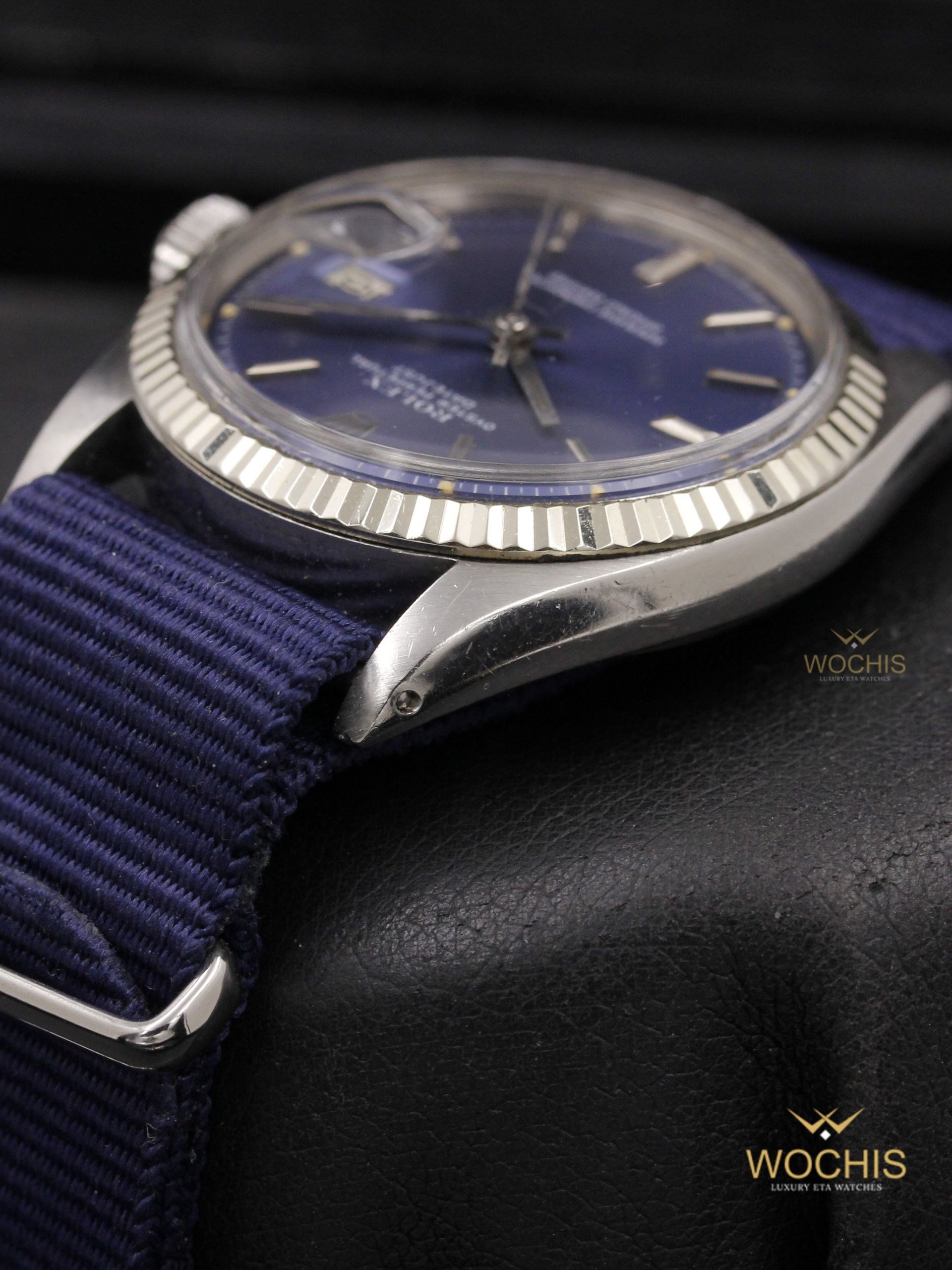 Rolex Datejust -Sigma Dial- 1601-4489 (Stainless Steel - 36 - Blue Sigma)