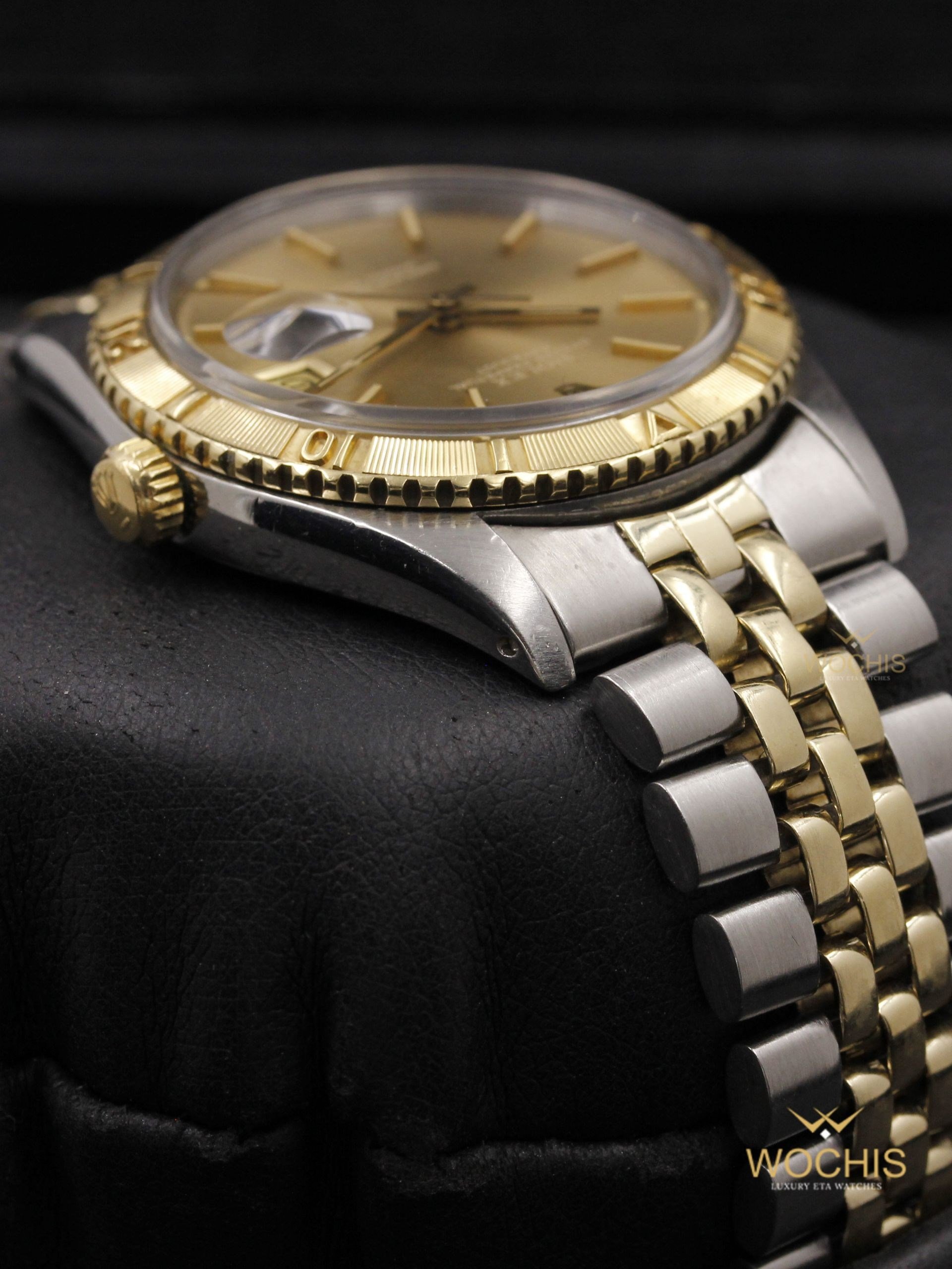 Rolex Datejust Turn O Graph 'thunderbird' 1625-4650 (Stainless Steel - Yellow Gold - 36 - Champagne Sigma)