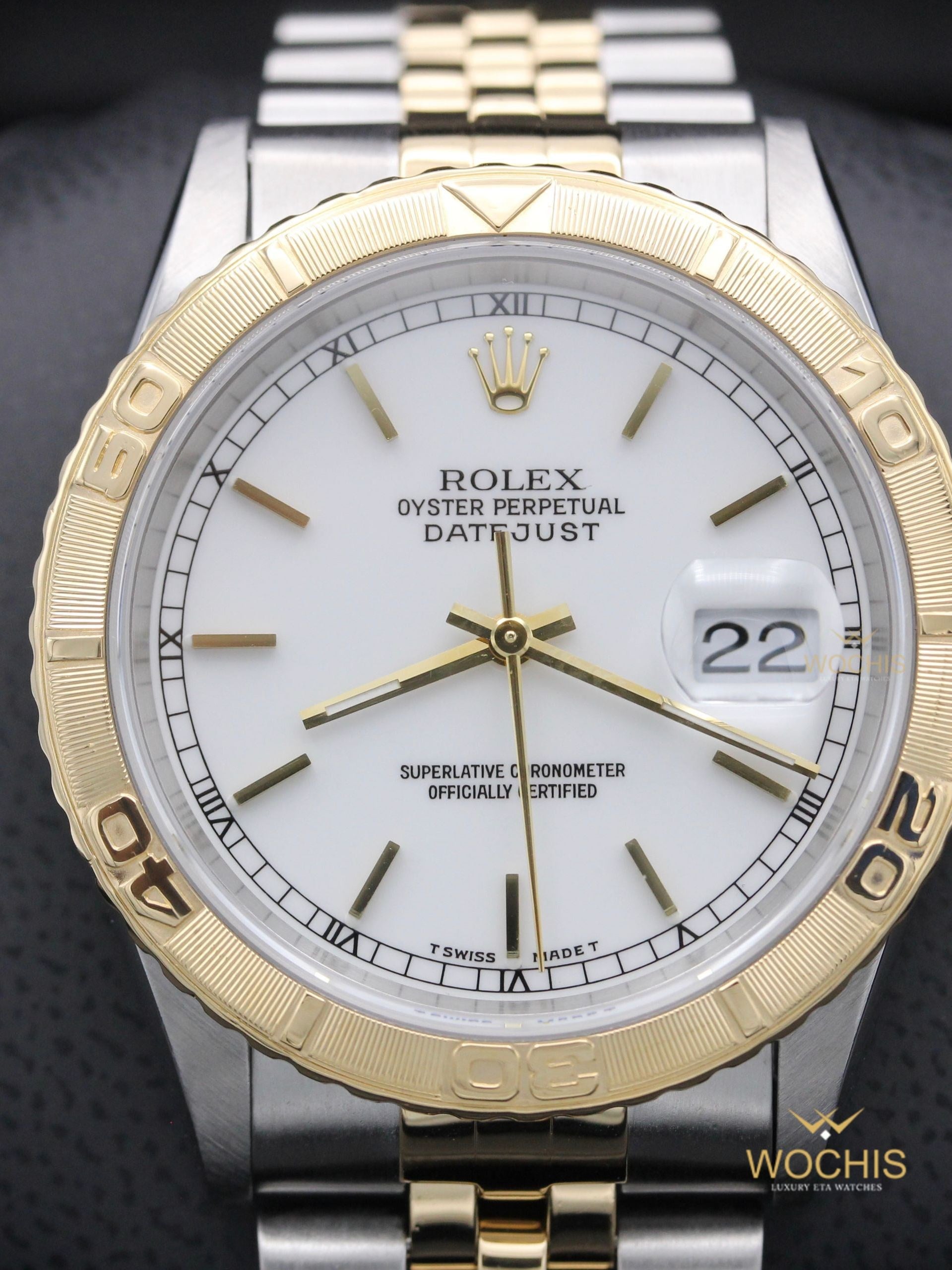 Rolex Datejust Turn O Graph 'Thunderbird' 16263-8256 (Stainless Steel - Yellow Gold - 36 - White Index)