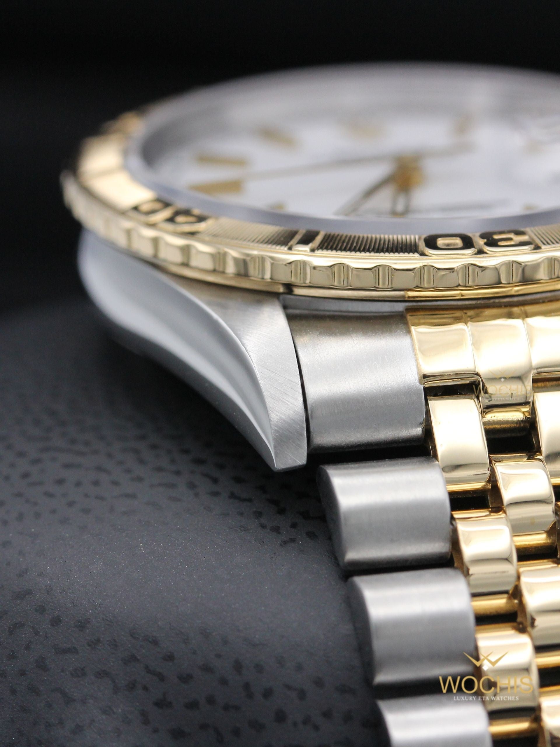 Rolex Datejust Turn O Graph 'Thunderbird' 16263-8256 (Stainless Steel - Yellow Gold - 36 - White Index)