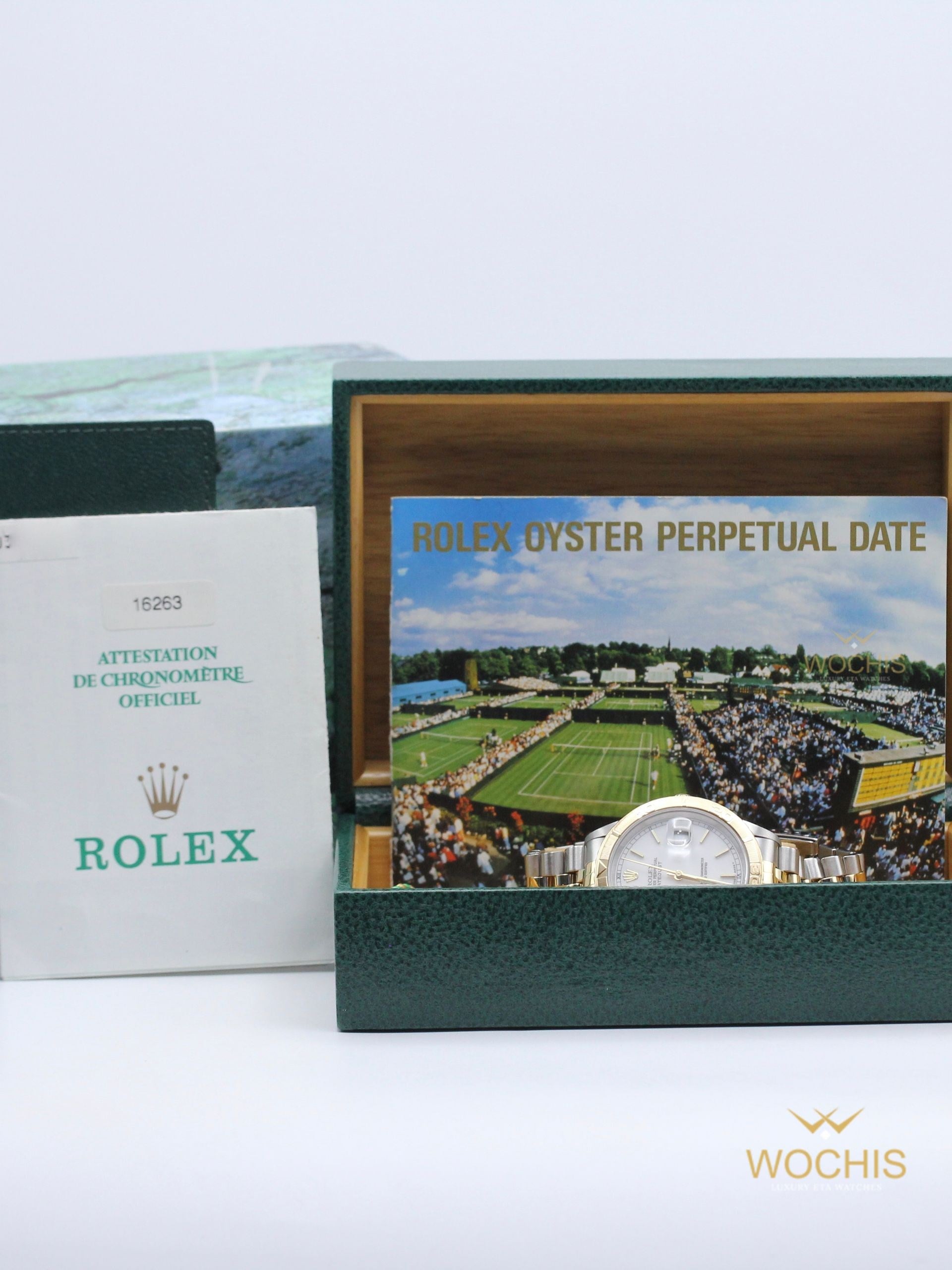 Rolex Datejust Turn O Graph 'Thunderbird' 16263-8256 (Stainless Steel - Yellow Gold - 36 - White Index)