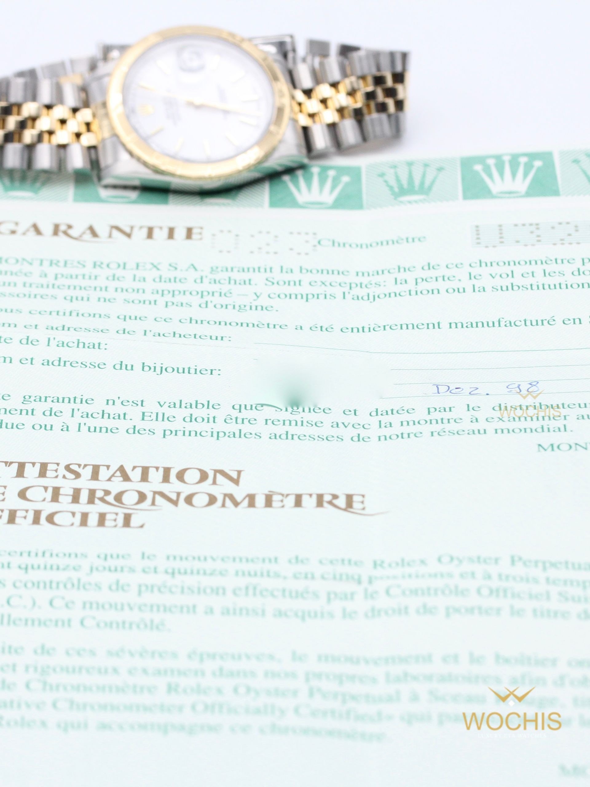 Rolex Datejust Turn O Graph 'Thunderbird' 16263-8256 (Stainless Steel - Yellow Gold - 36 - White Index)