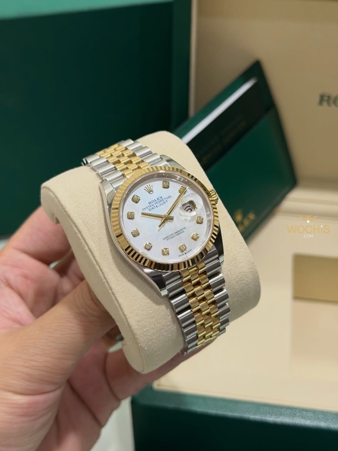 Rolex Datejust Two Tone Yellowgold Diamond Jubilee