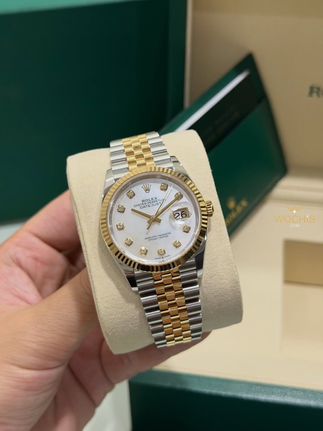 Rolex Datejust Two Tone Yellowgold Diamond Jubilee