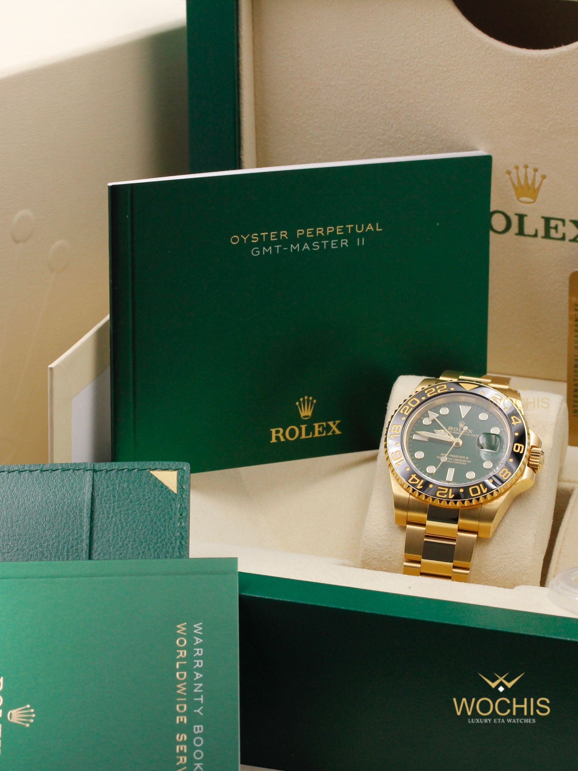 Rolex Gmt Master Ii 116718-4145 (Yellow Gold - 40 - Green)