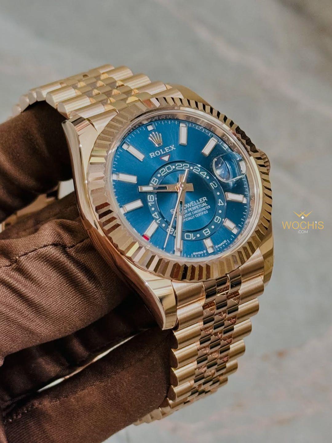 Sky-Dweller  Oyster, 42 mm, Everose altın