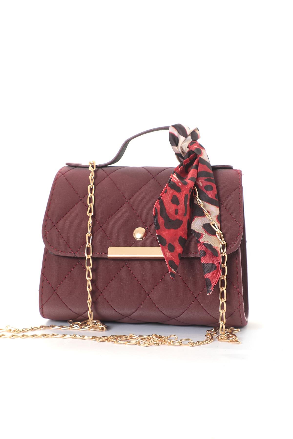 Momo Omuz Çanta Burgundy