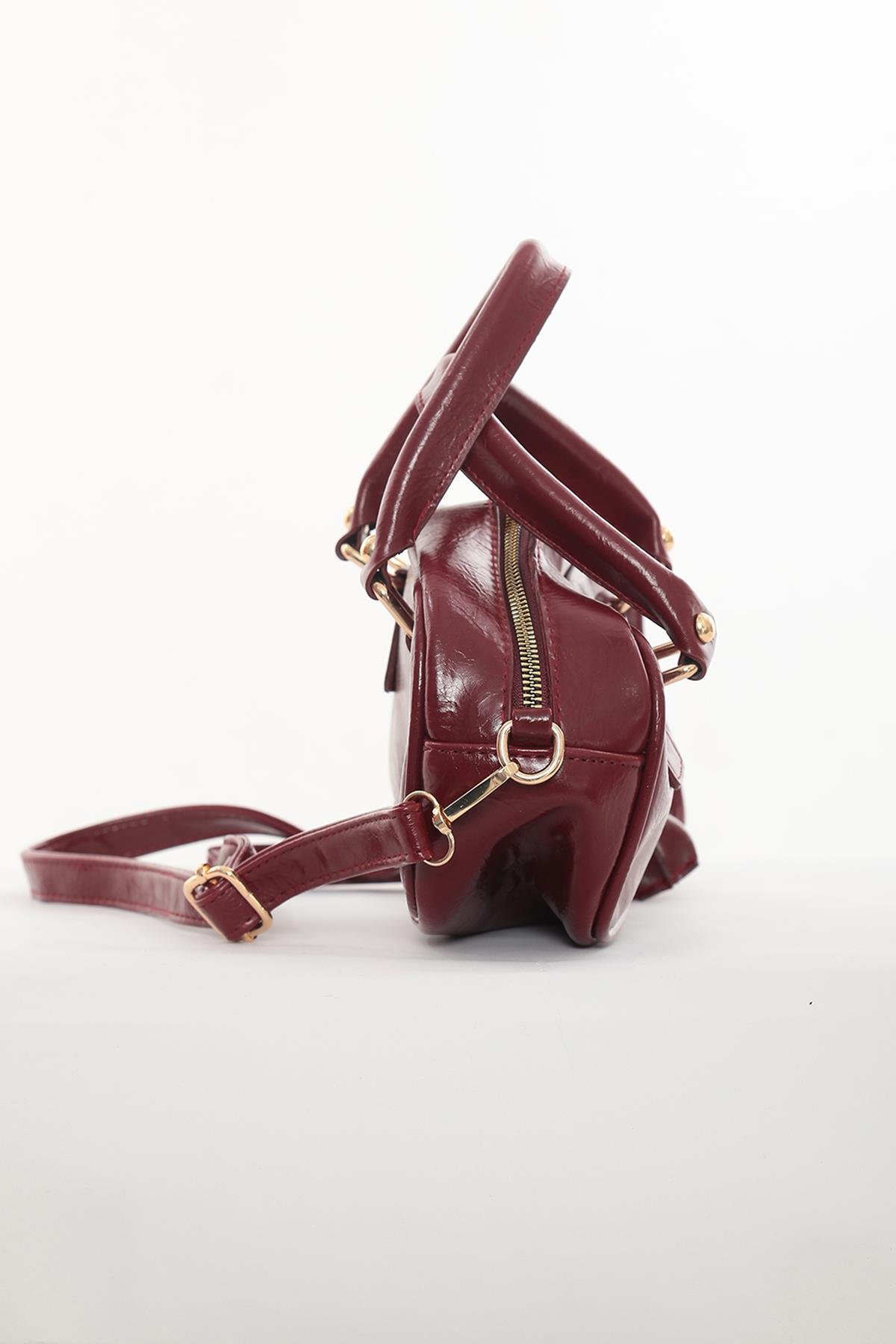 Perla Baget Çanta Burgundy