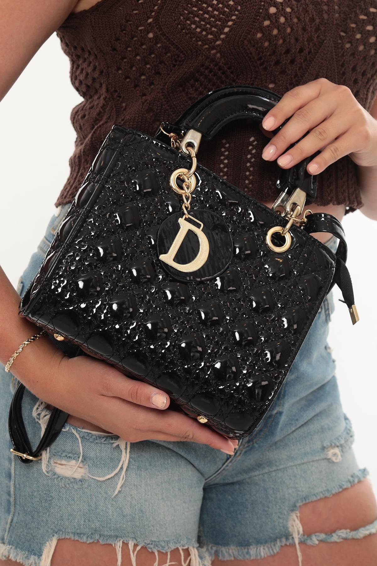 Sior Omuz Çanta Glossy Black