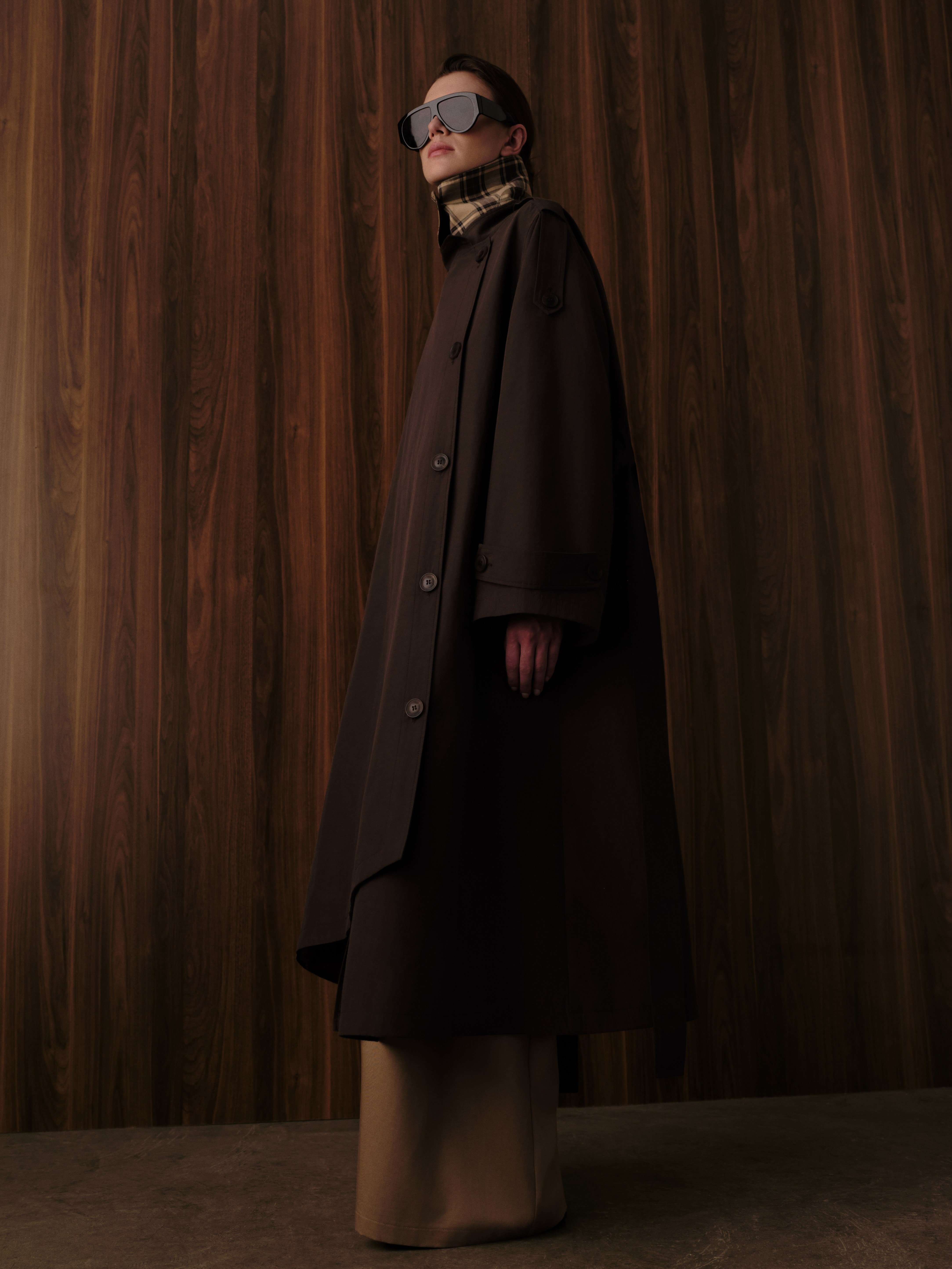 EKOSE DETAY TRENCHCOAT KAHVE