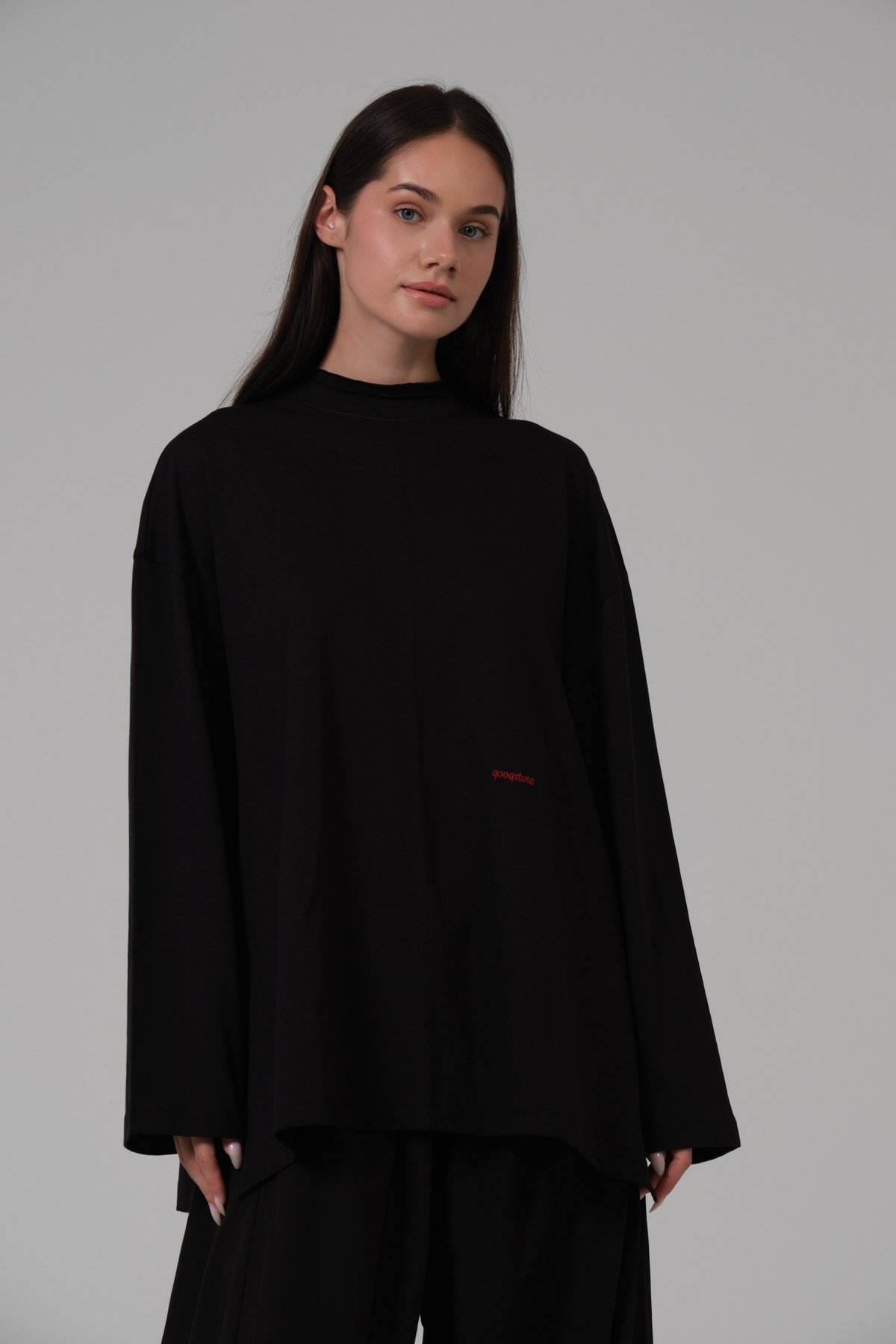 NAKIŞLI SWEAT SİYAH