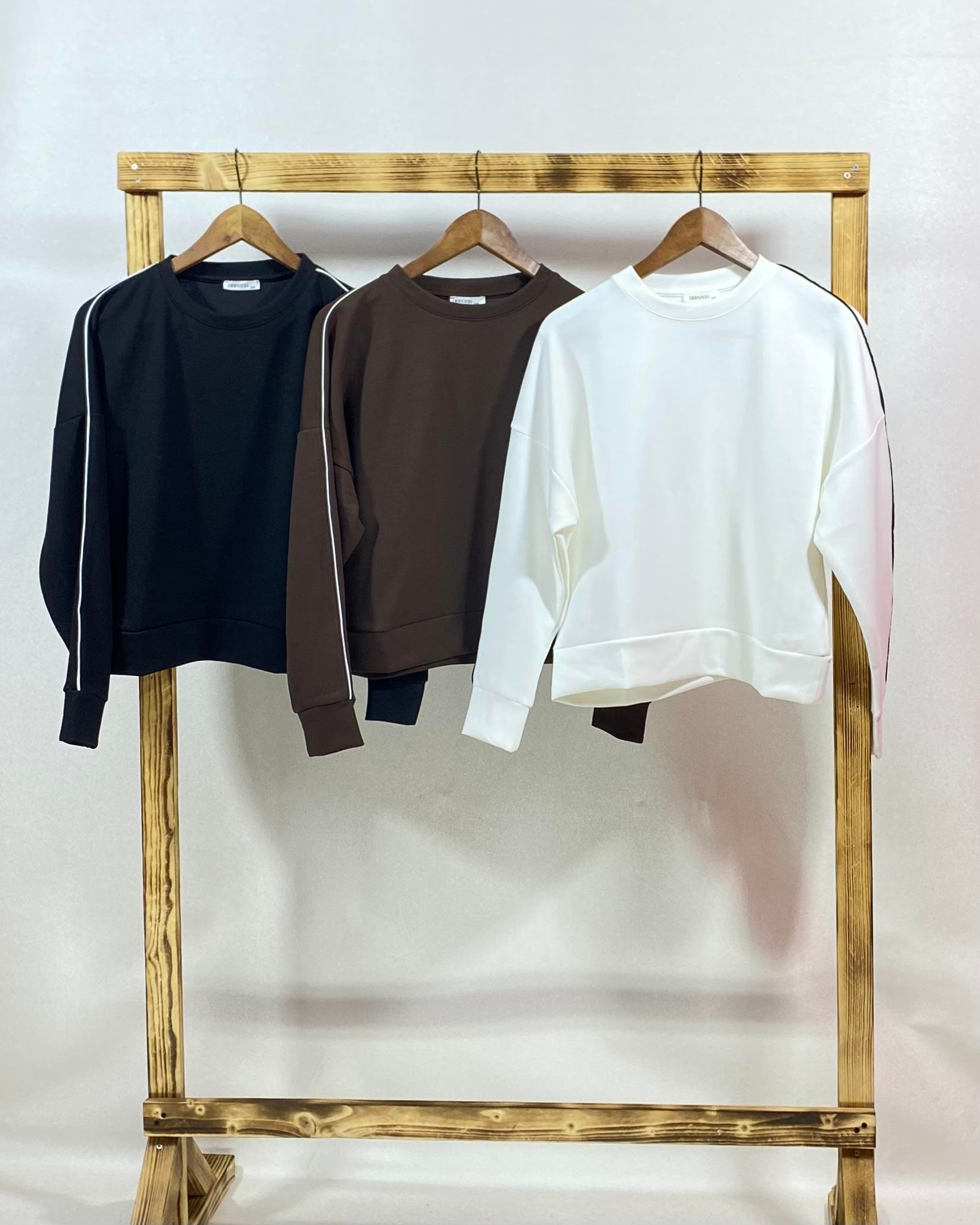 CUPRA BİYELİ  SWEATSHIRT SİYAH