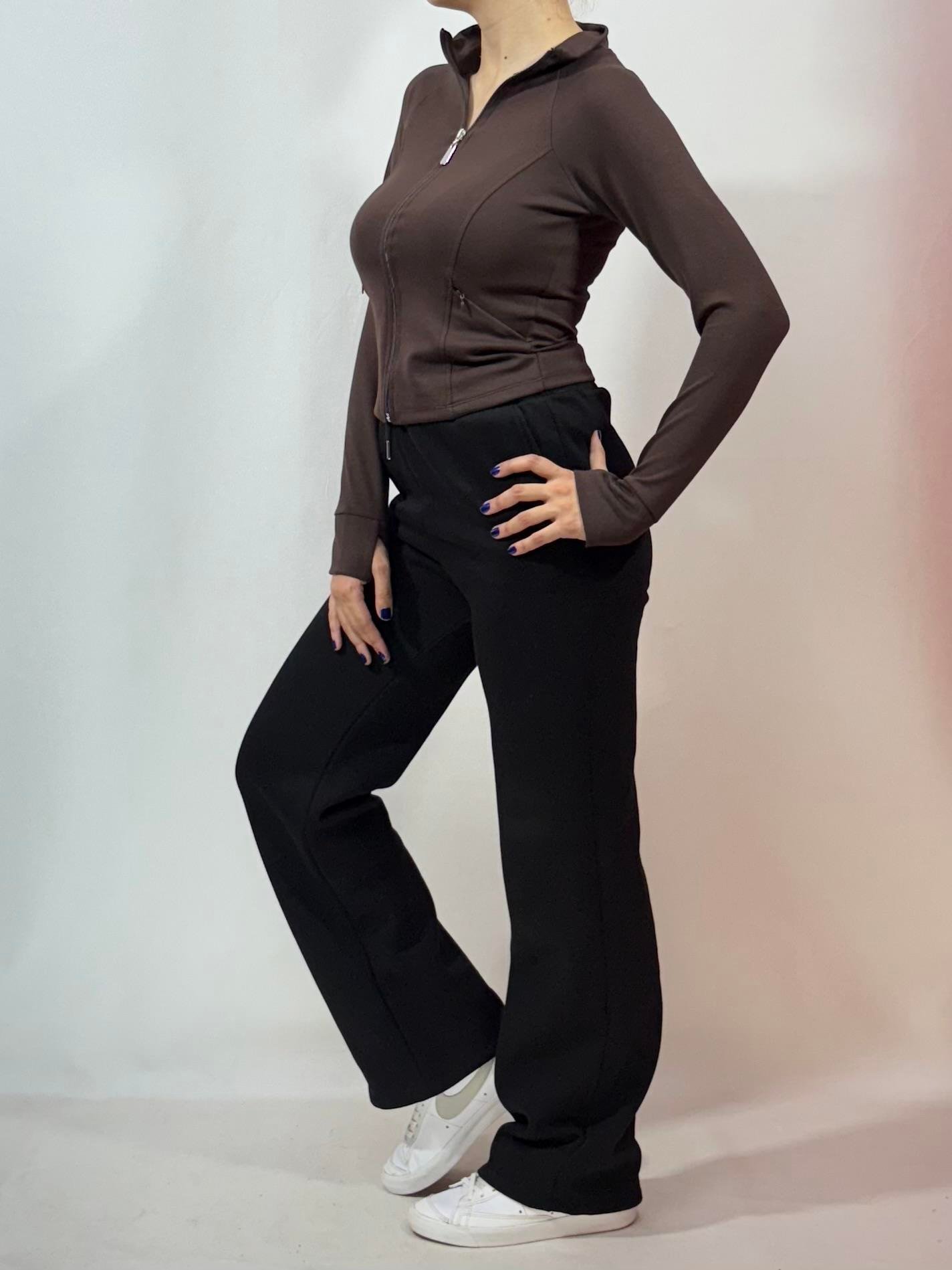 CUPRA FERMUARLI SWEATSHIRT KAHVERENGİ