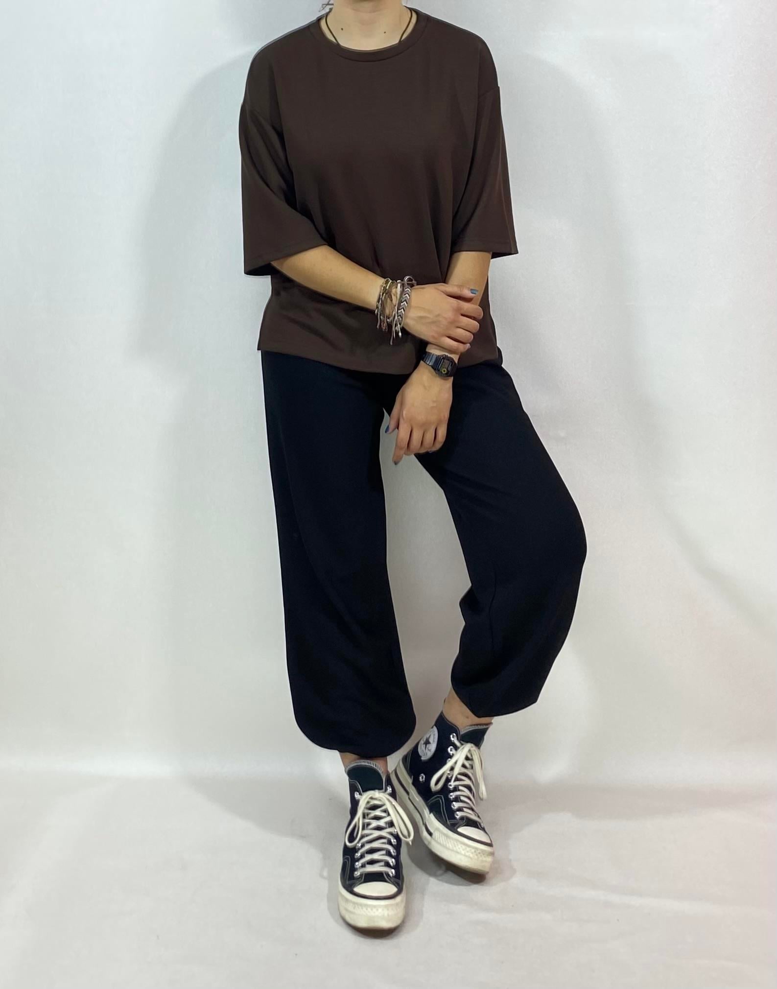 CUPRA OVERSIZE T-SHIRT KAHVERENGİ