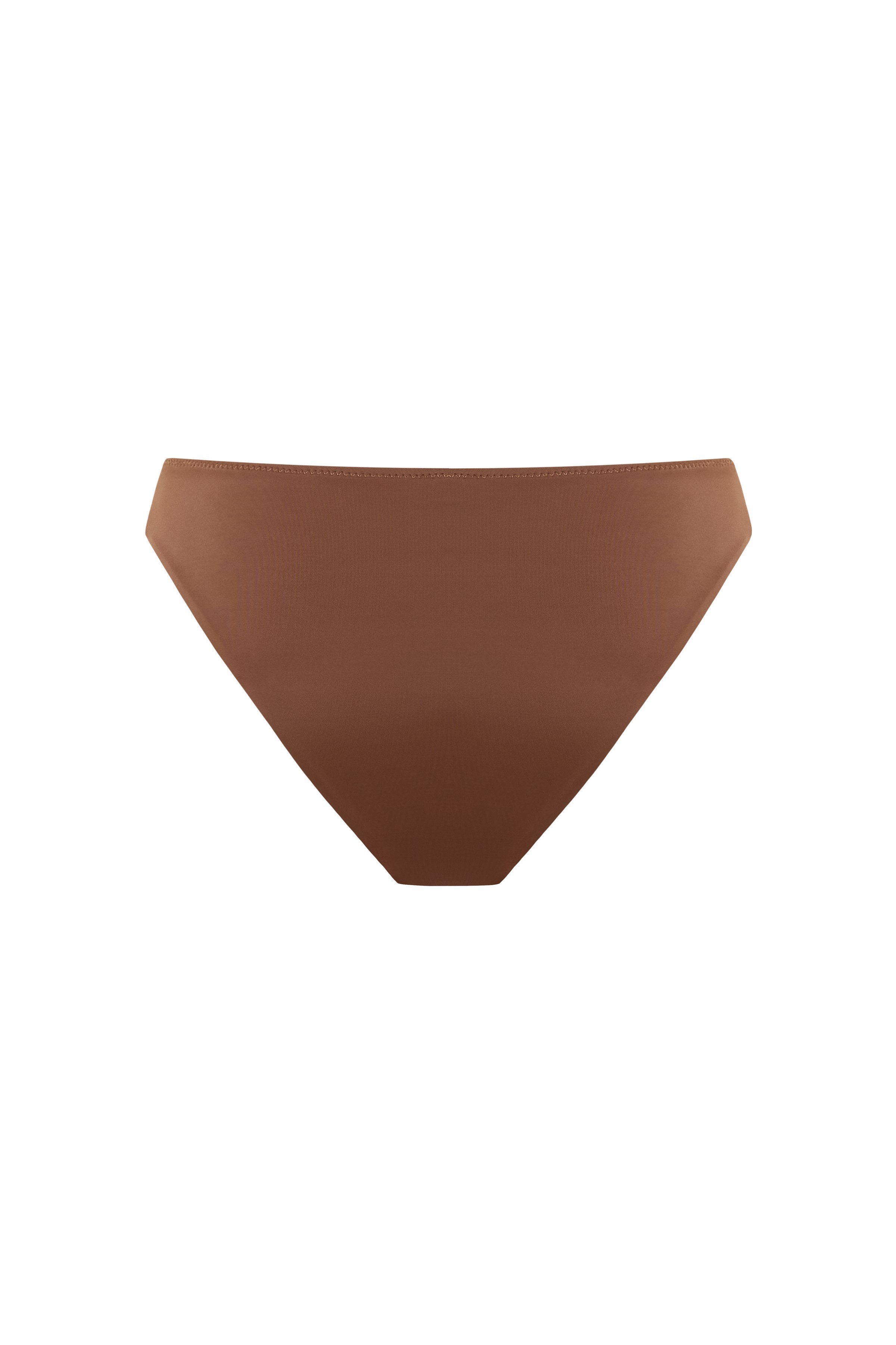 Regular Kesim Normal Bel Kahverengi Kadın Bikini Altı - Florena