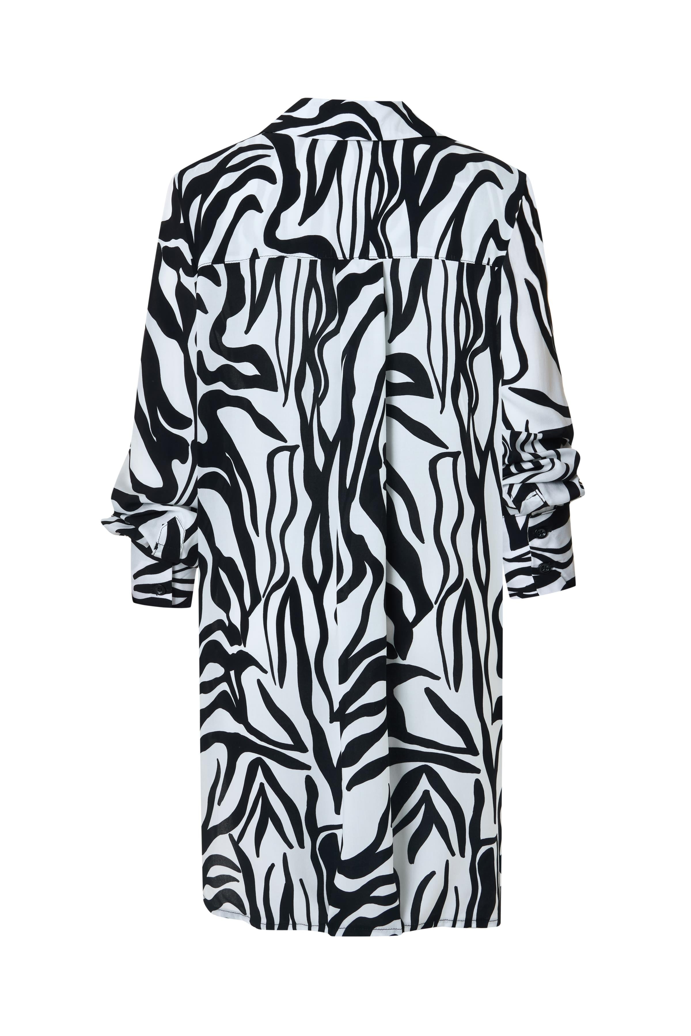 SAVANNA ZEBRA DESENLİ V YAKA PAREO