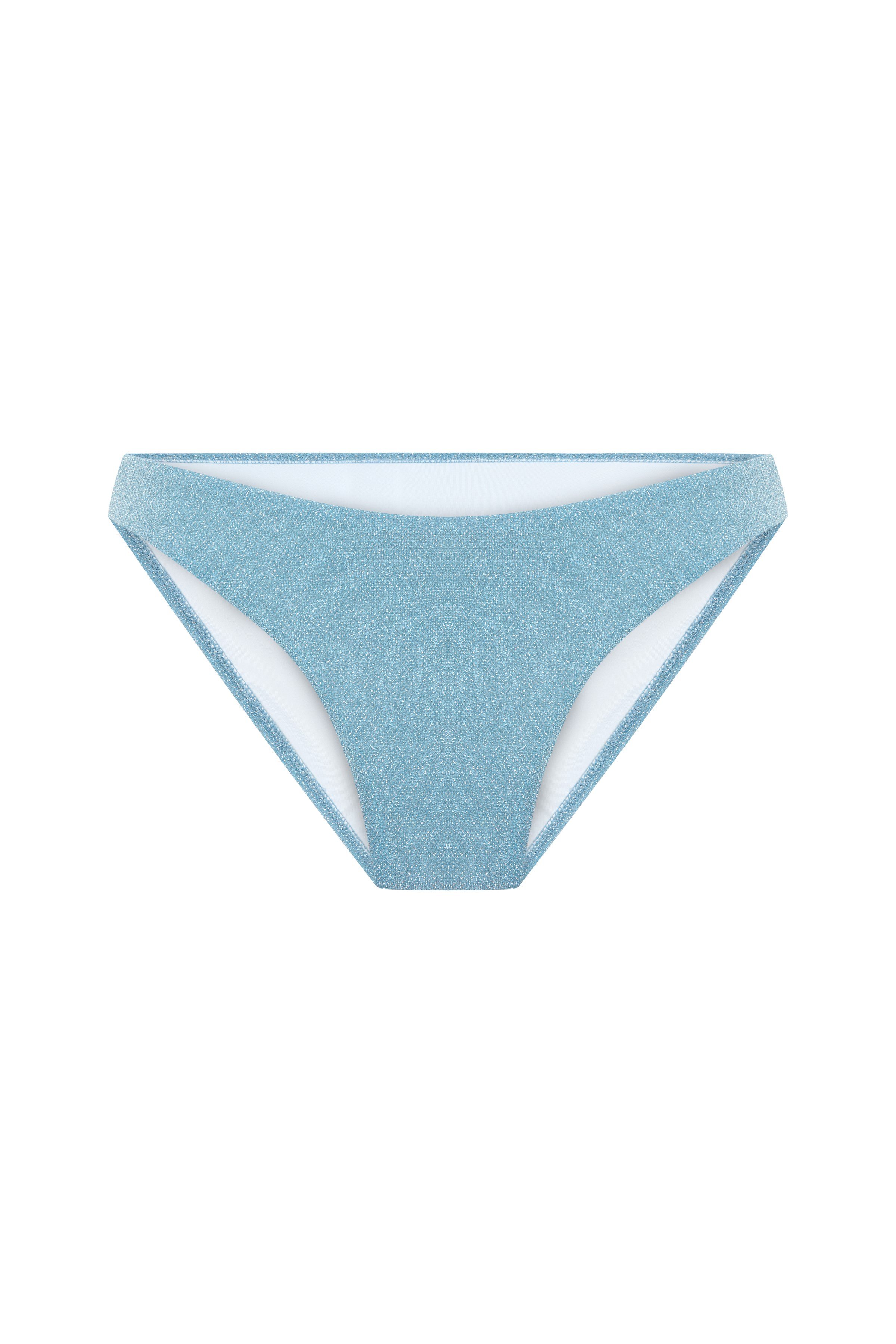 Simli Dokulu Regular Kesim Normal Bel Mavi Kadın Bikini Altı – Seraphine