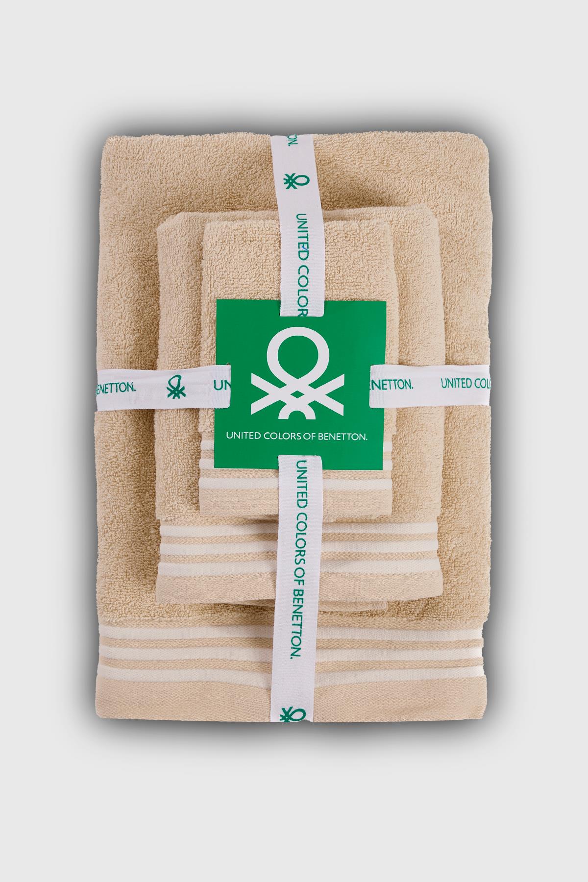 BE-0840ST-BG Benetton Havlu Set (Bath&Hand&Guest)
