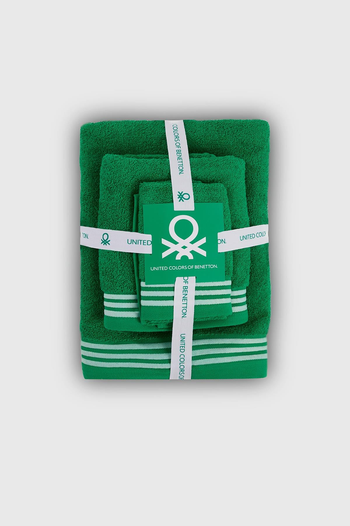 BE-0840ST-GR Benetton Havlu Set (Bath&Hand&Guest)