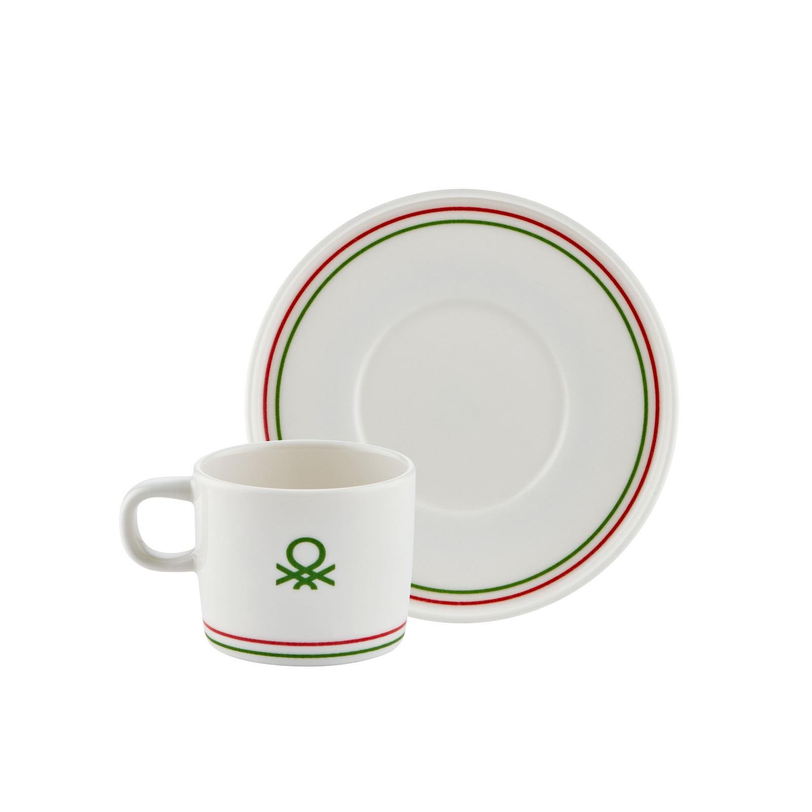 BE-KCT0023 United Colors Of Benetton 2Lİ KAHVE FİNCANI SETİ-4 PRÇ