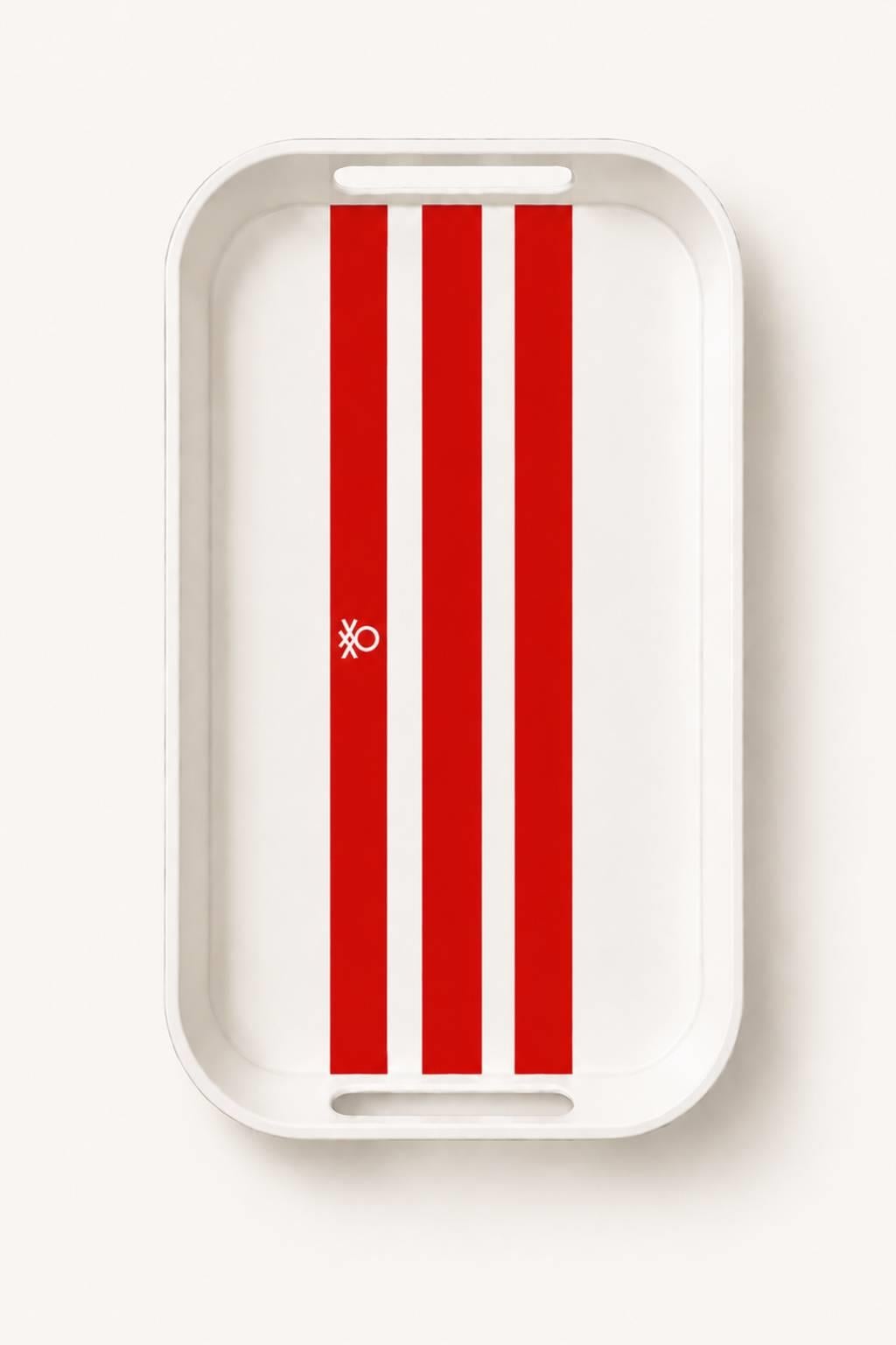 Be-Kct64-K  Melamine Kırmızı 19*33 Cm Servis Tepsisi