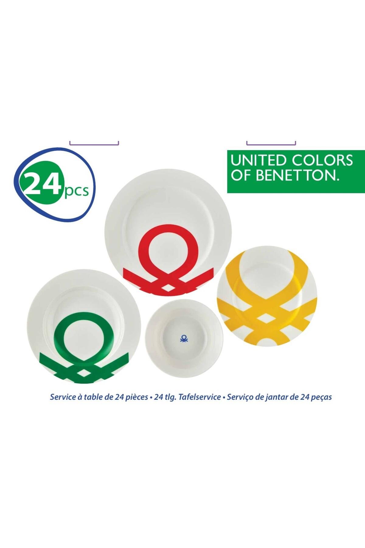 BENETTON 24 PRÇ PORSELEN YEMEK TK. BENETTON LOGOLU