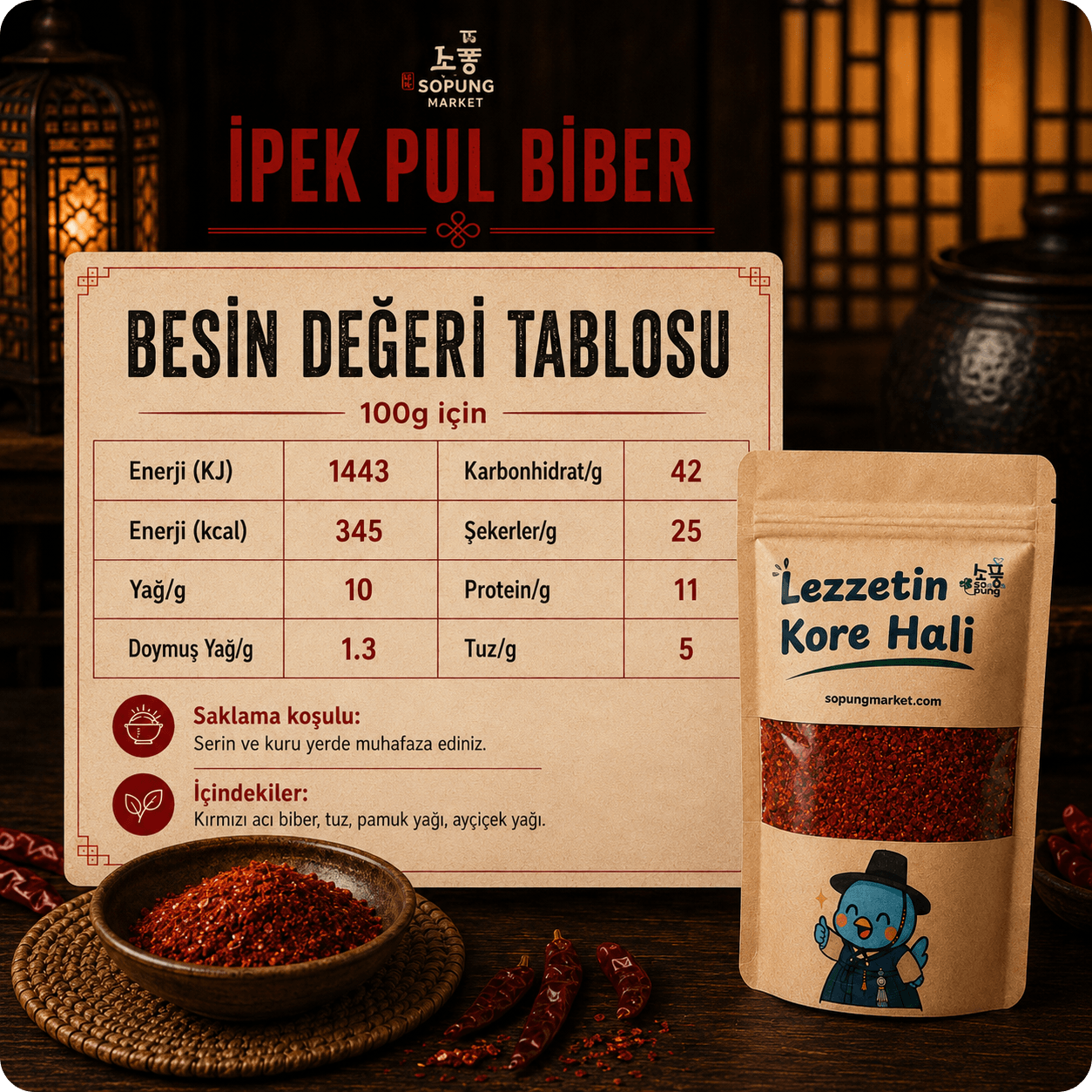 İpek Pul Biber - 490 Gr