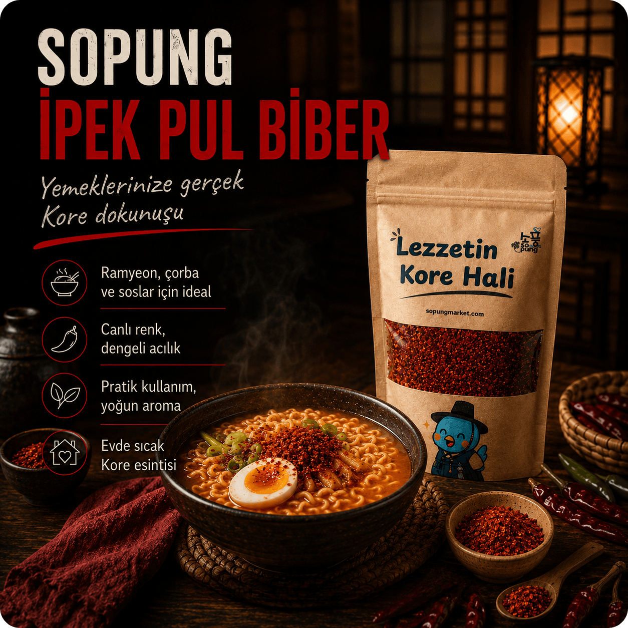 İpek Pul Biber - 490 Gr