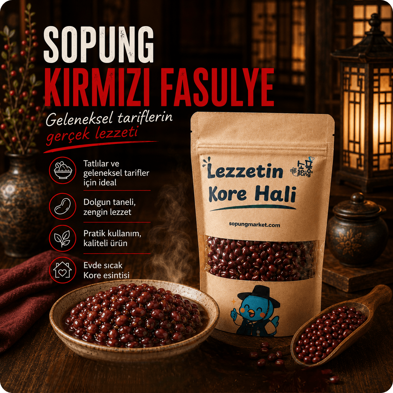 Kırmızı Fasulye (Pat) - 400 g