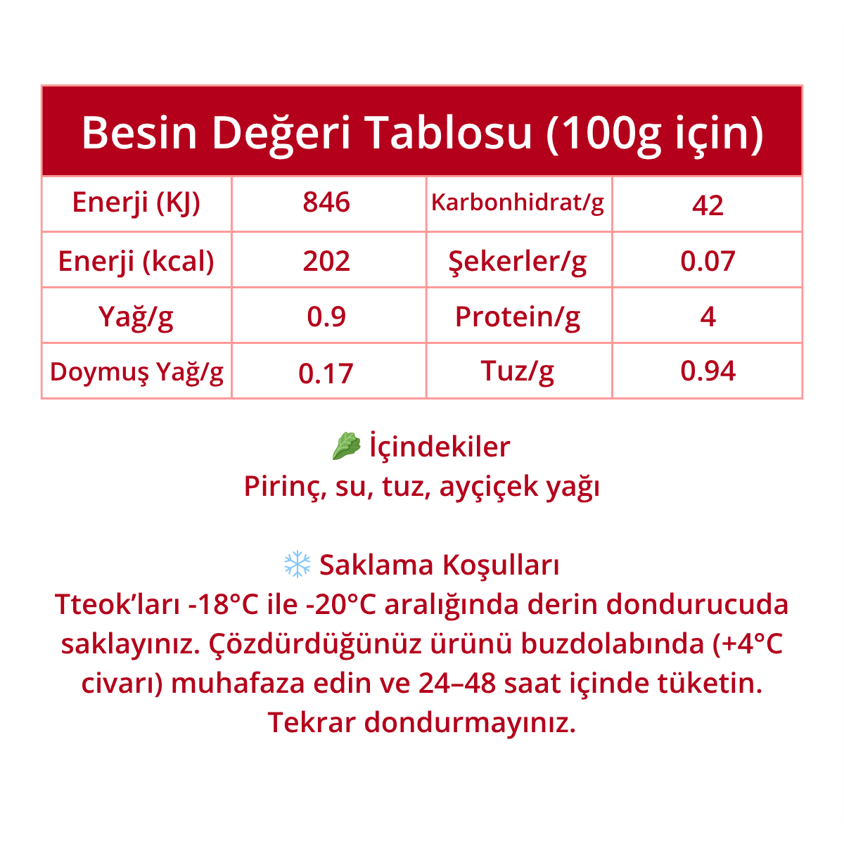Tteokbokki Pirinç Keki - 1 Kg