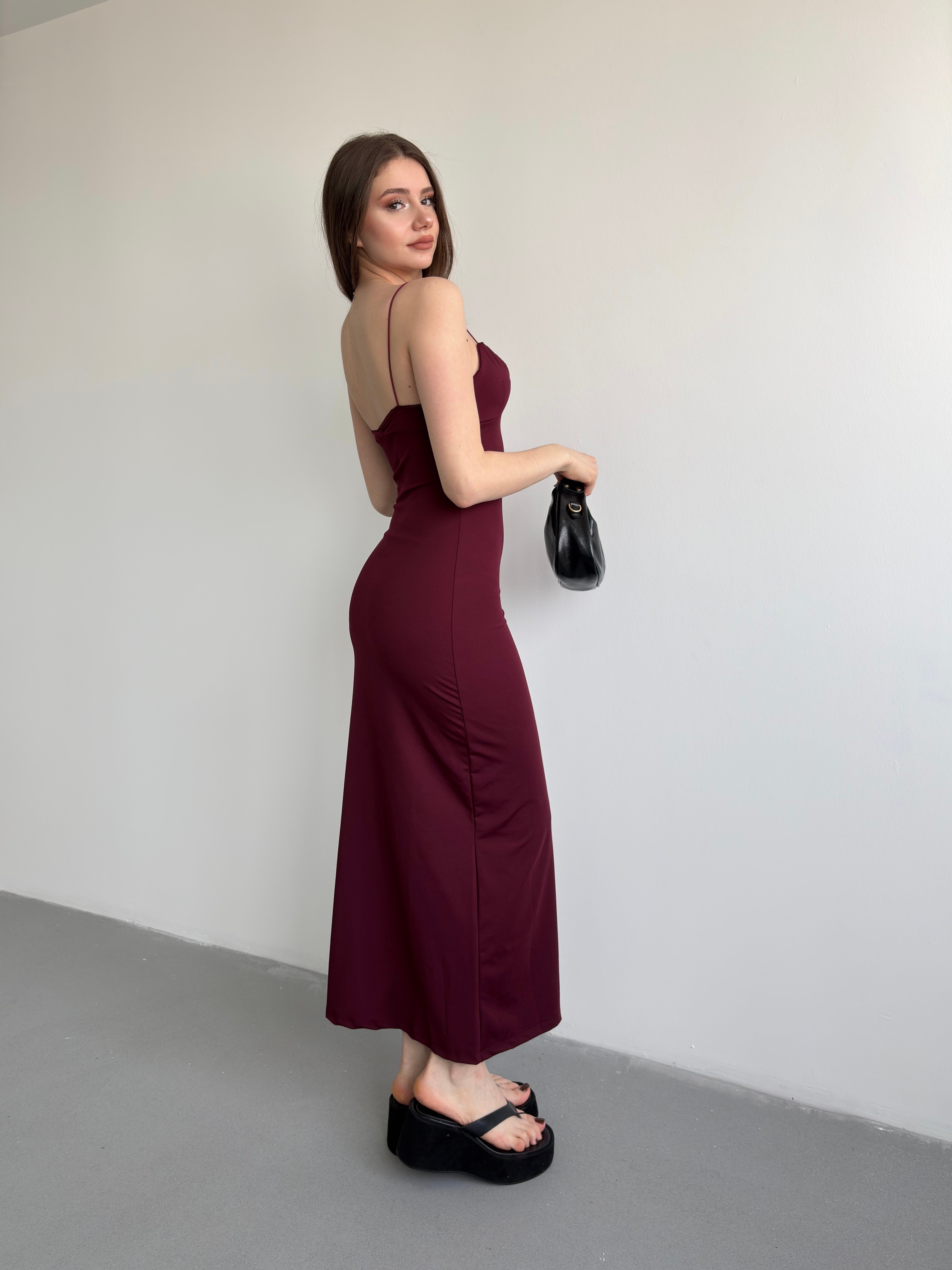 Askılı Pole Premium Elbise