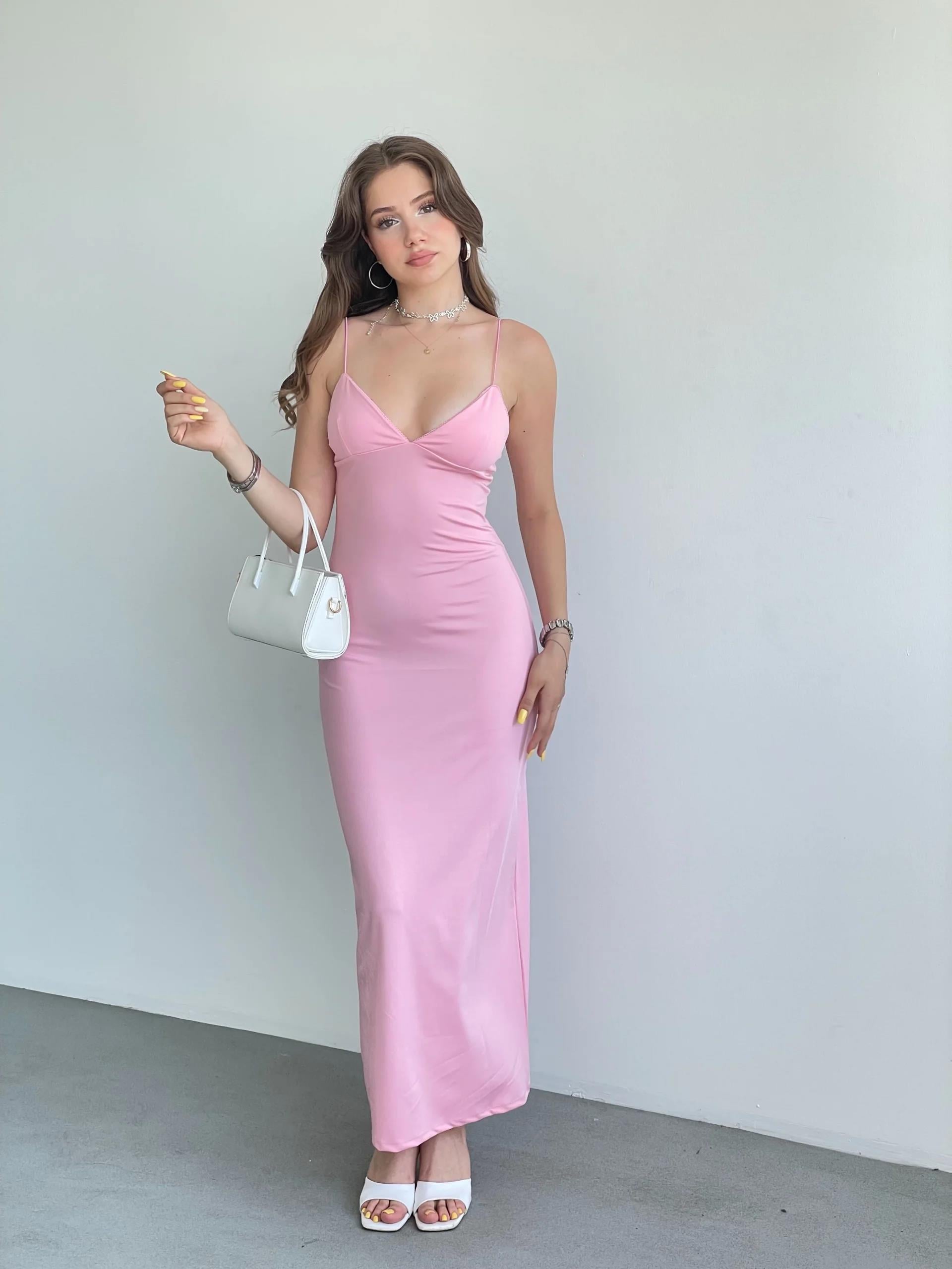 Askılı Pole Premium Elbise