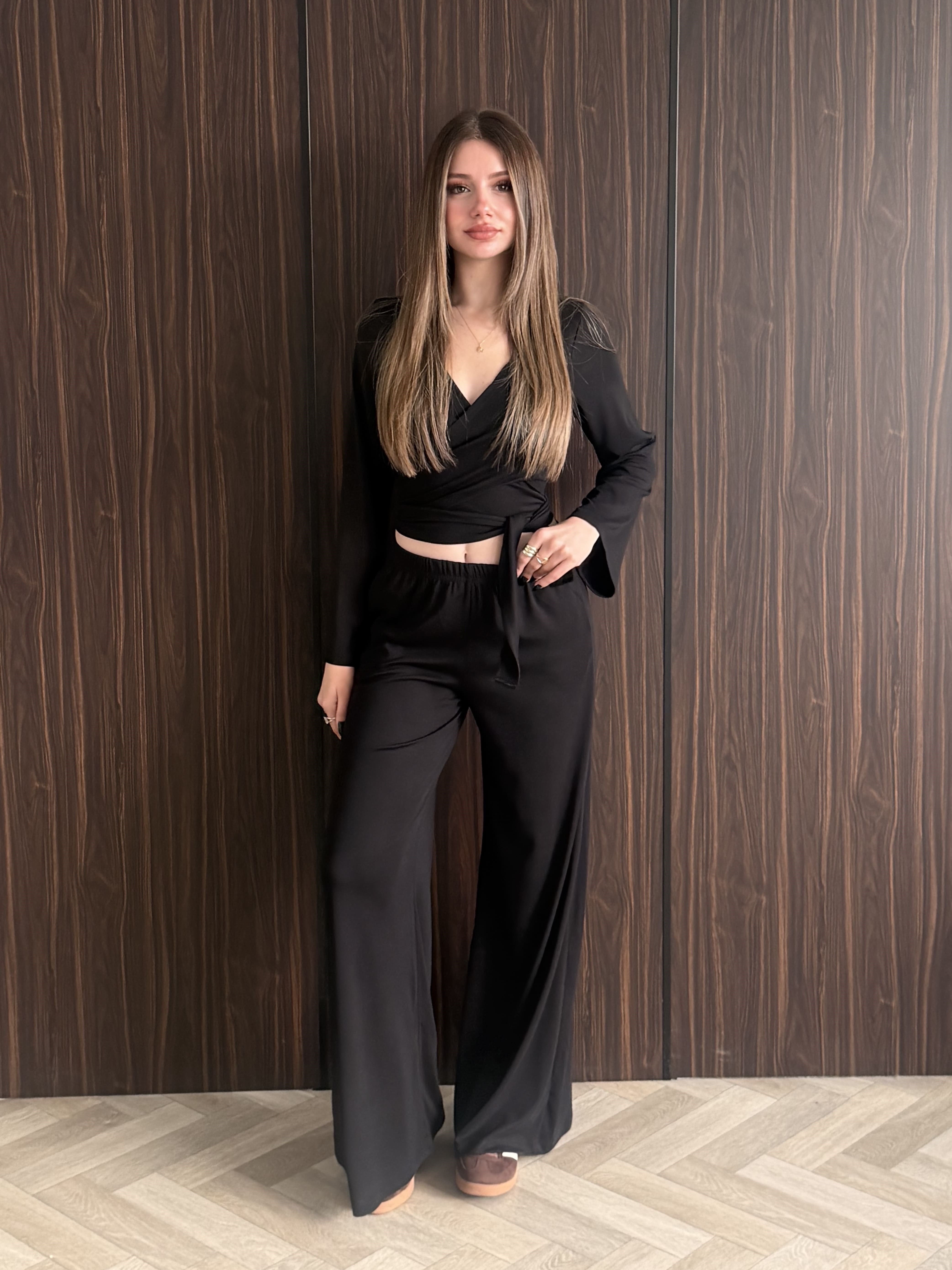 Bağlamalı Kruvaze Takım