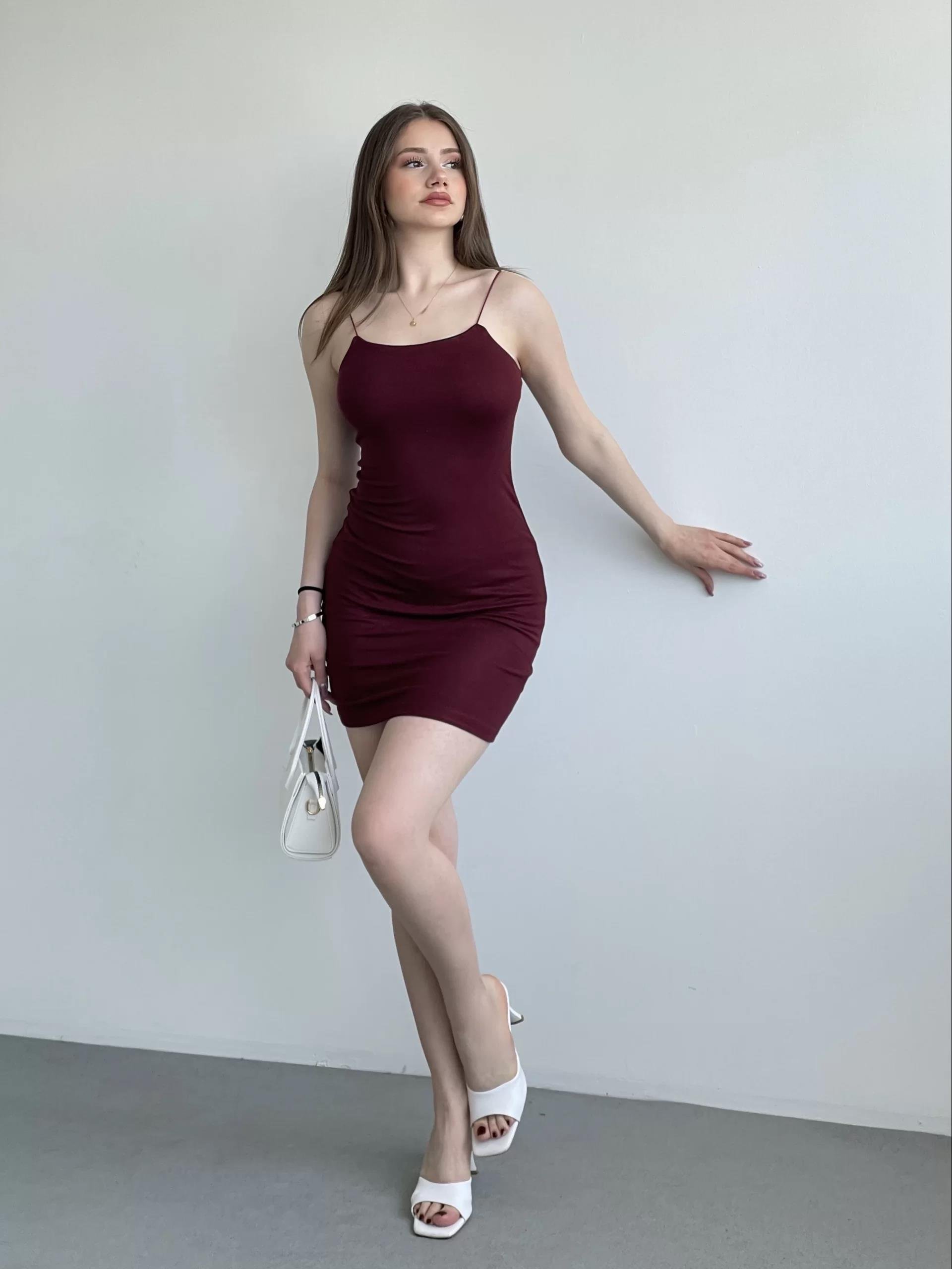 Basic Askılı Mini Elbise