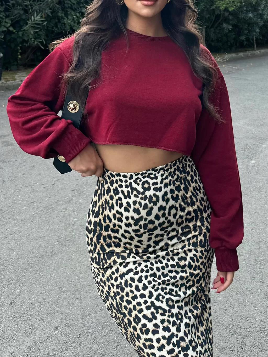 Basic Üç İplik Şardonsuz Crop