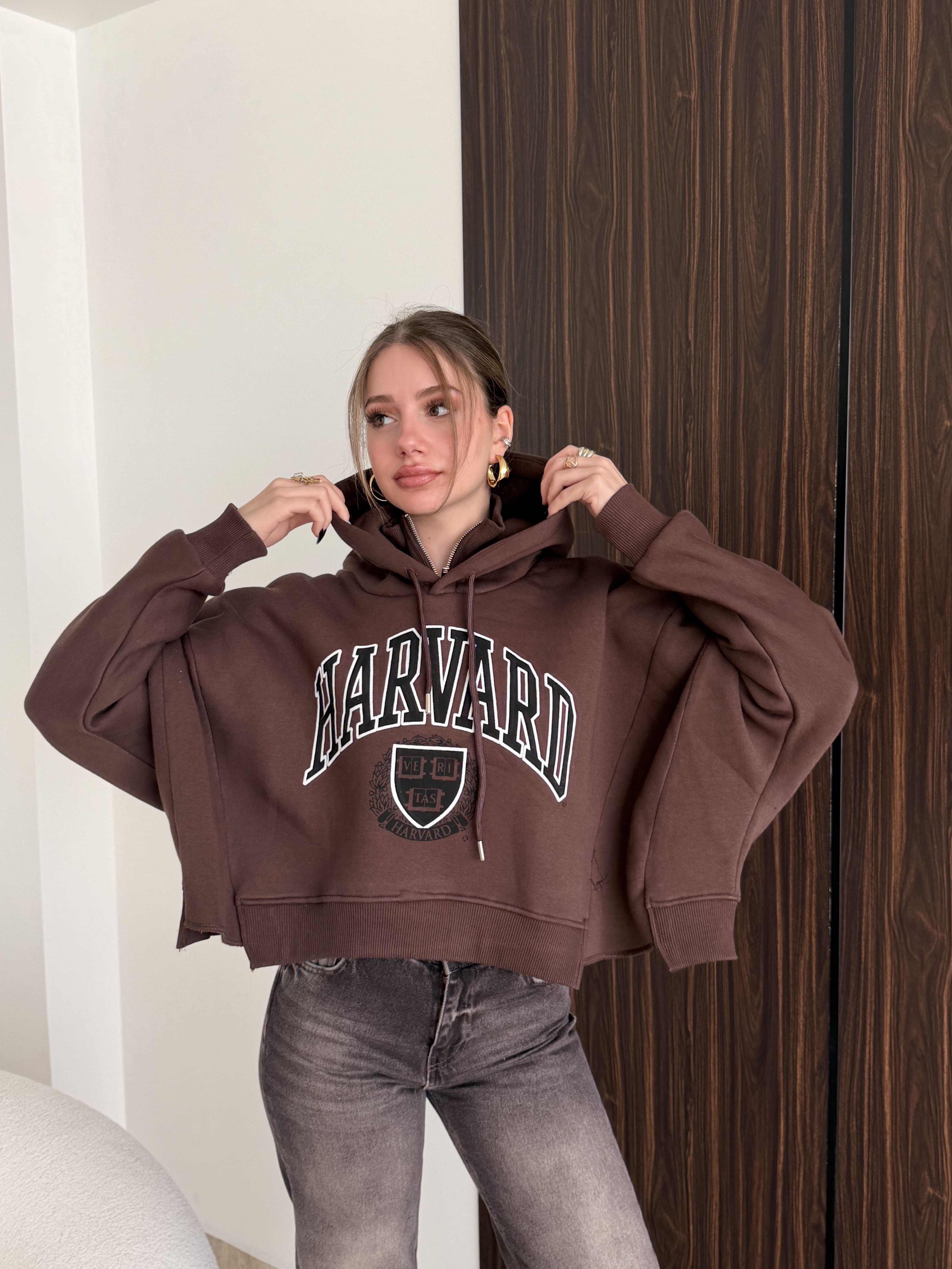 Baskılı Oversize Sweat