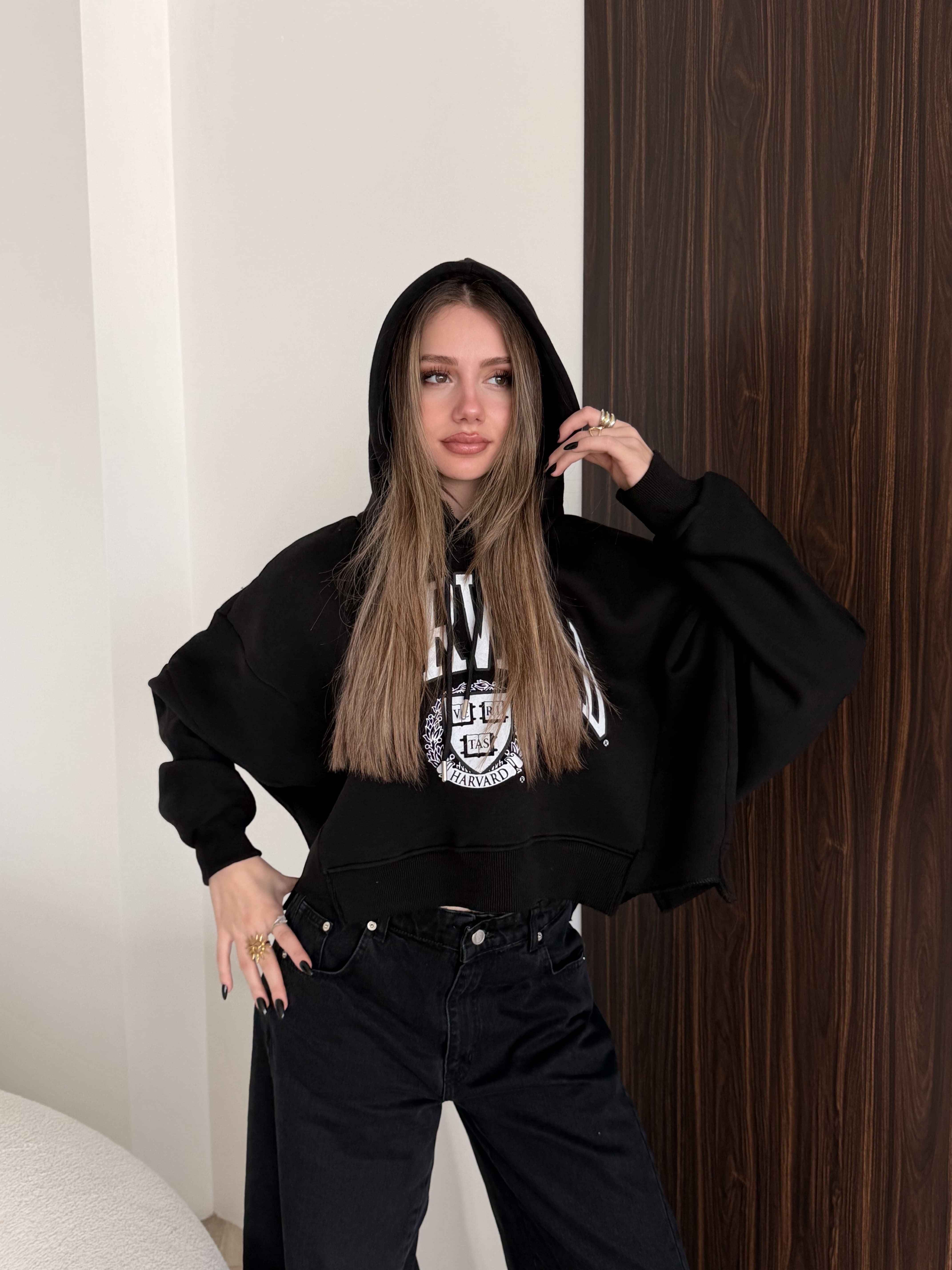 Baskılı Oversize Sweat