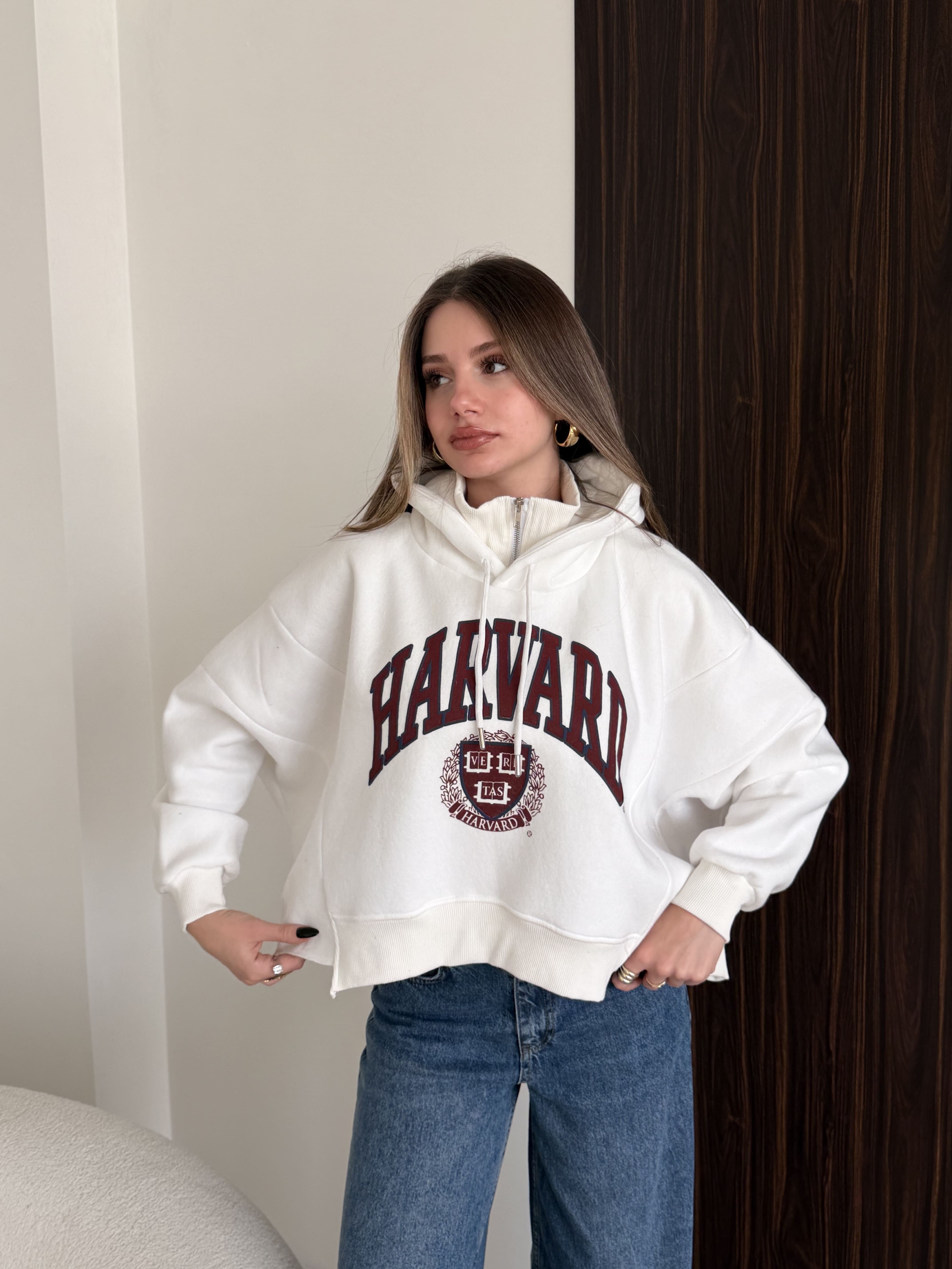 Baskılı Oversize Sweat
