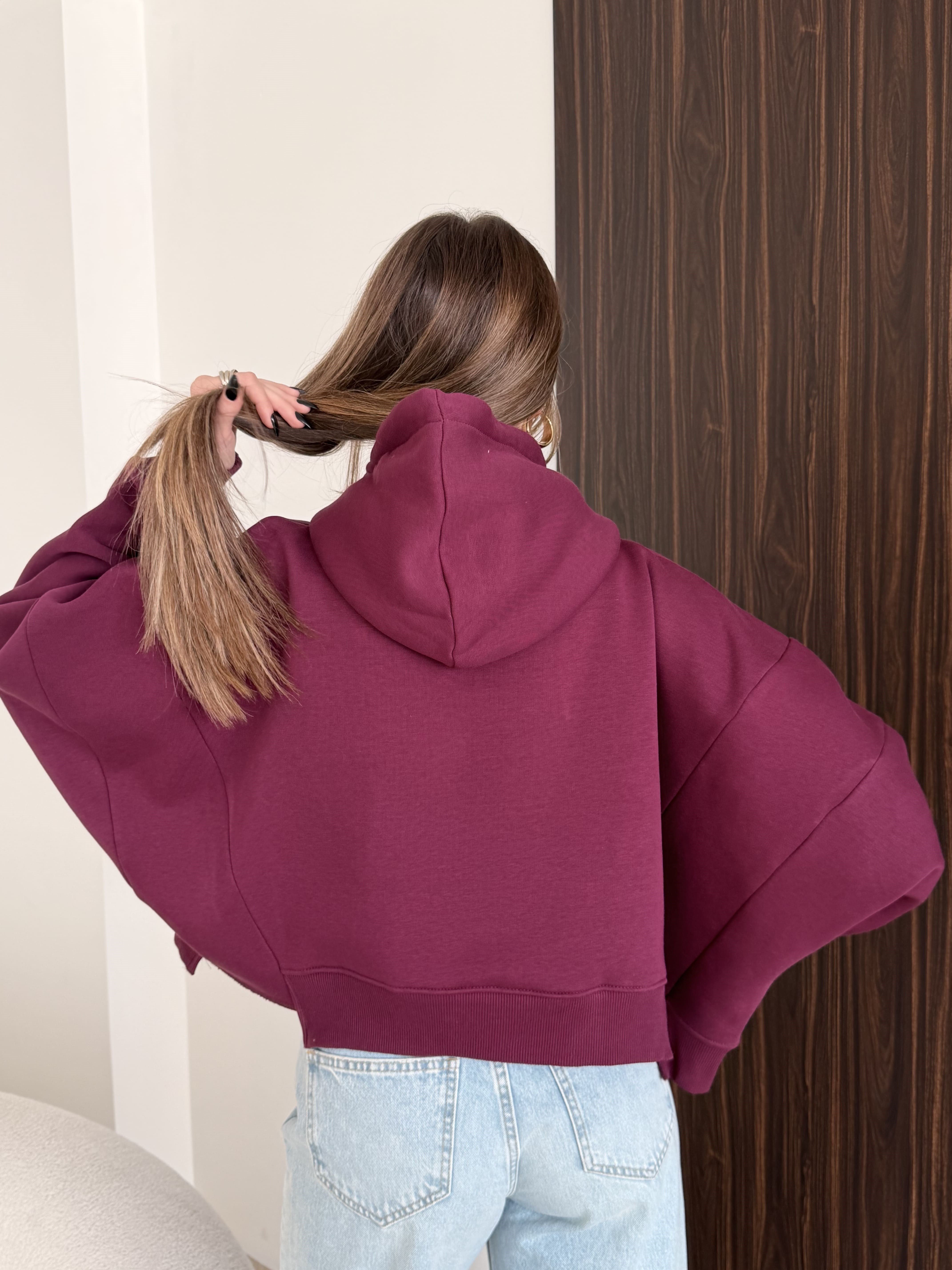 Baskılı Oversize Sweat