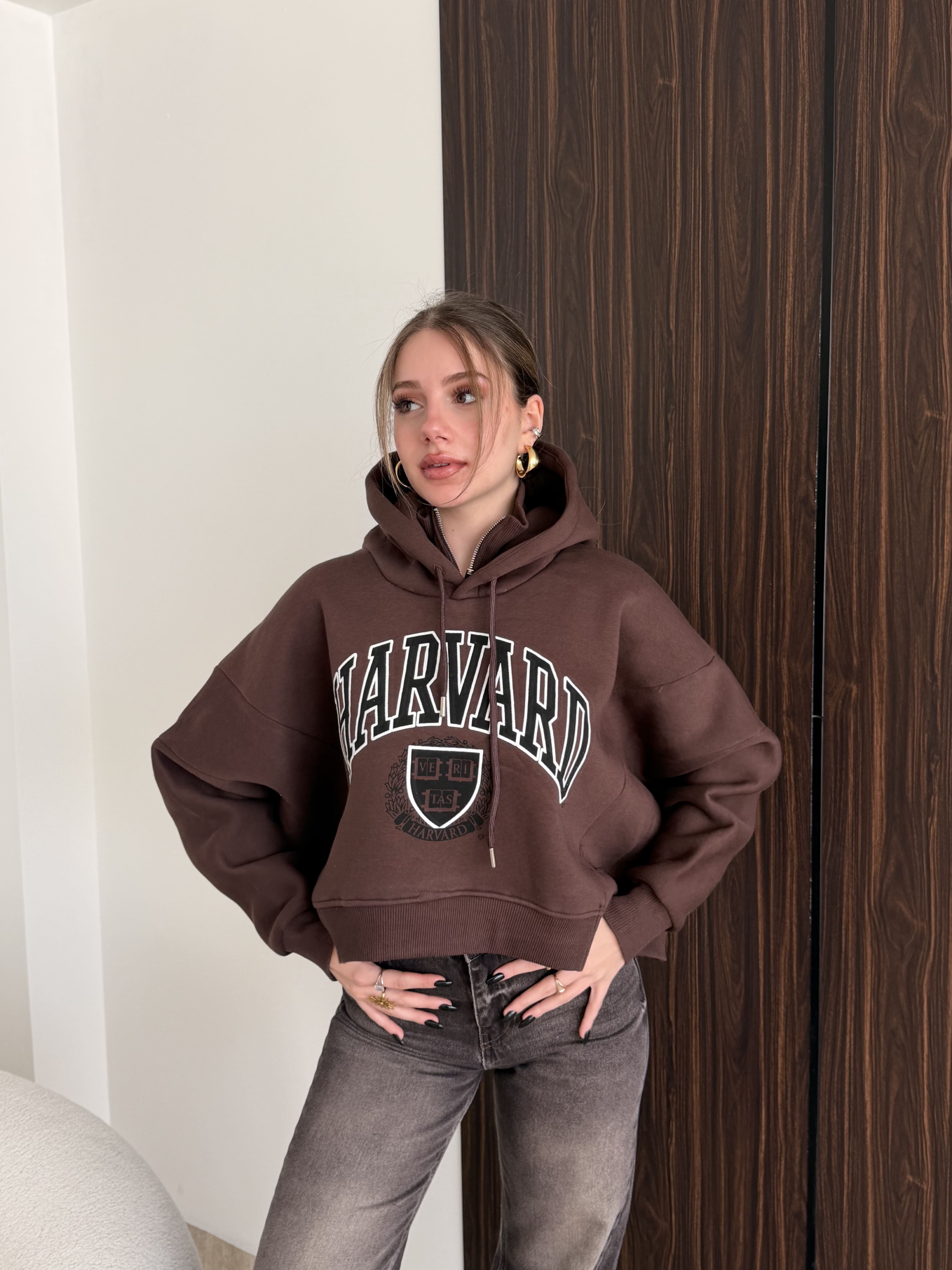 Baskılı Oversize Sweat